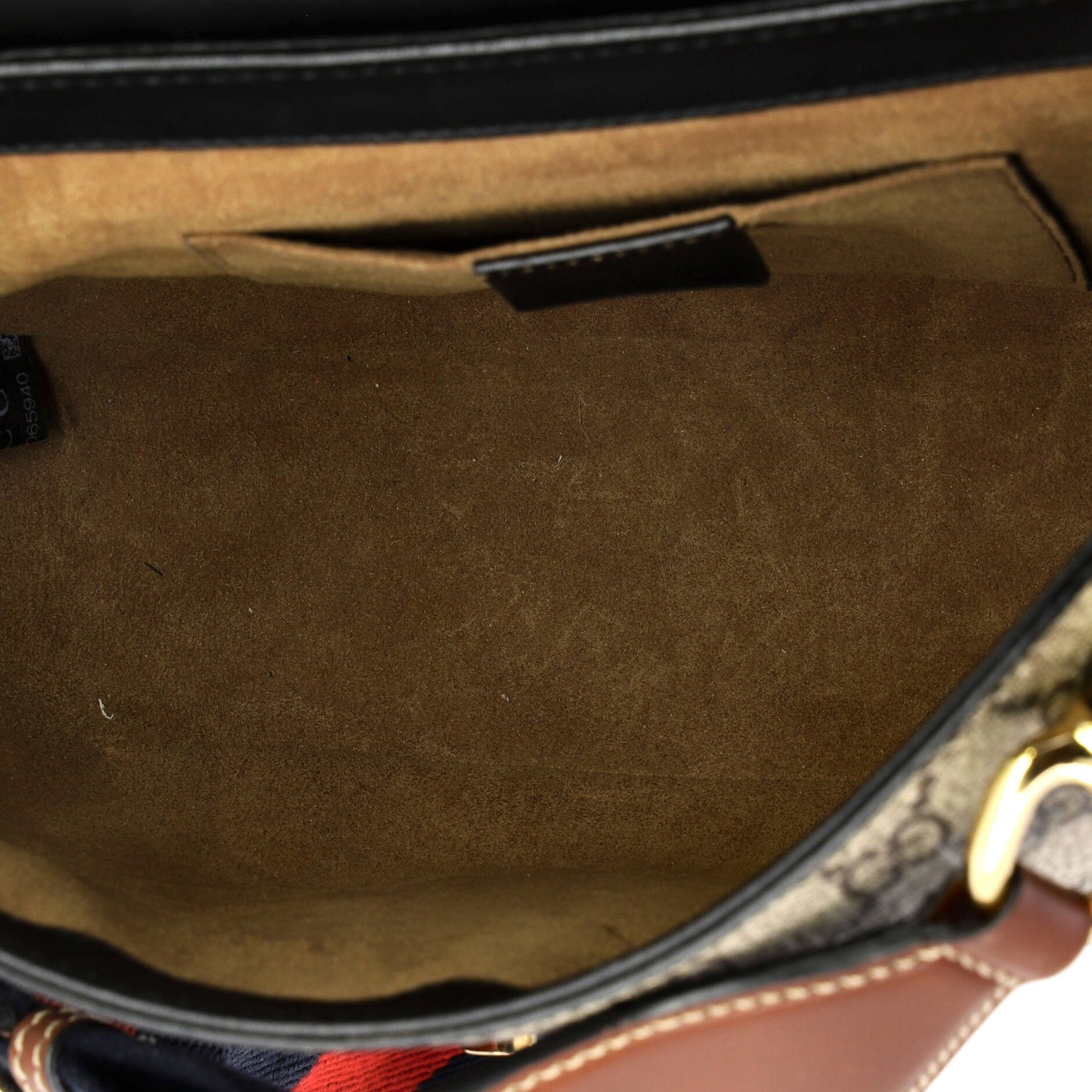 Gucci Padlock Saddle Shoulder Bag GG Coated Canvas and Leath Size ONE SIZE - 4 Thumbnail