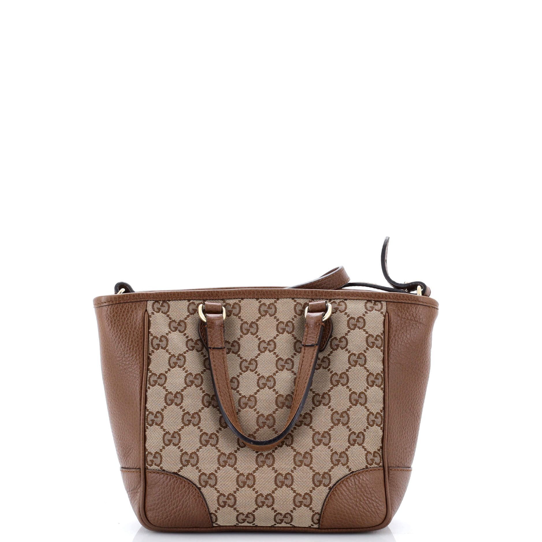 Gucci Bree Convertible Tote GG Canvas with Leather Small Size ONE SIZE - 2 Thumbnail