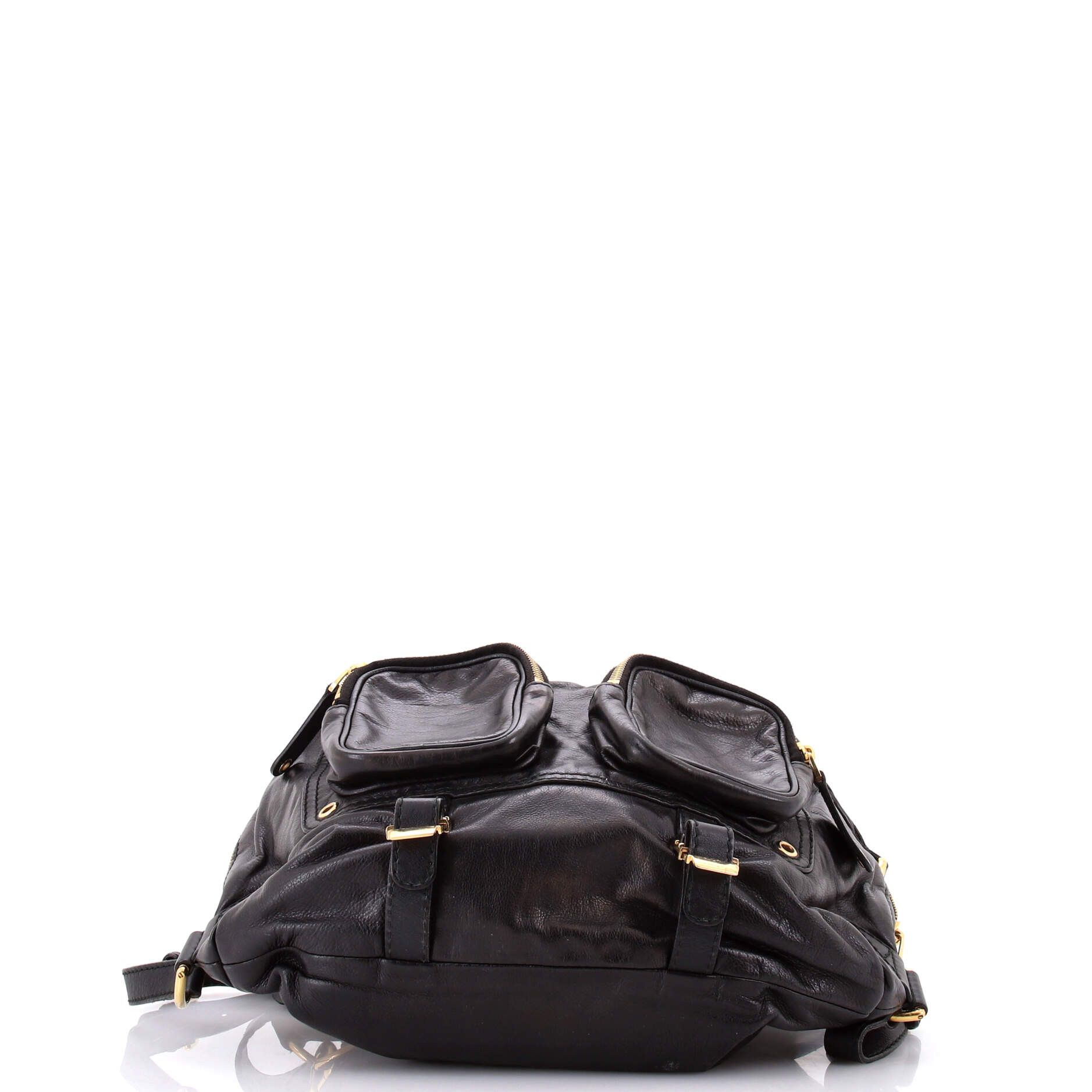 Gucci Darwin Convertible Backpack Leather Medium Size ONE SIZE - 3 Thumbnail