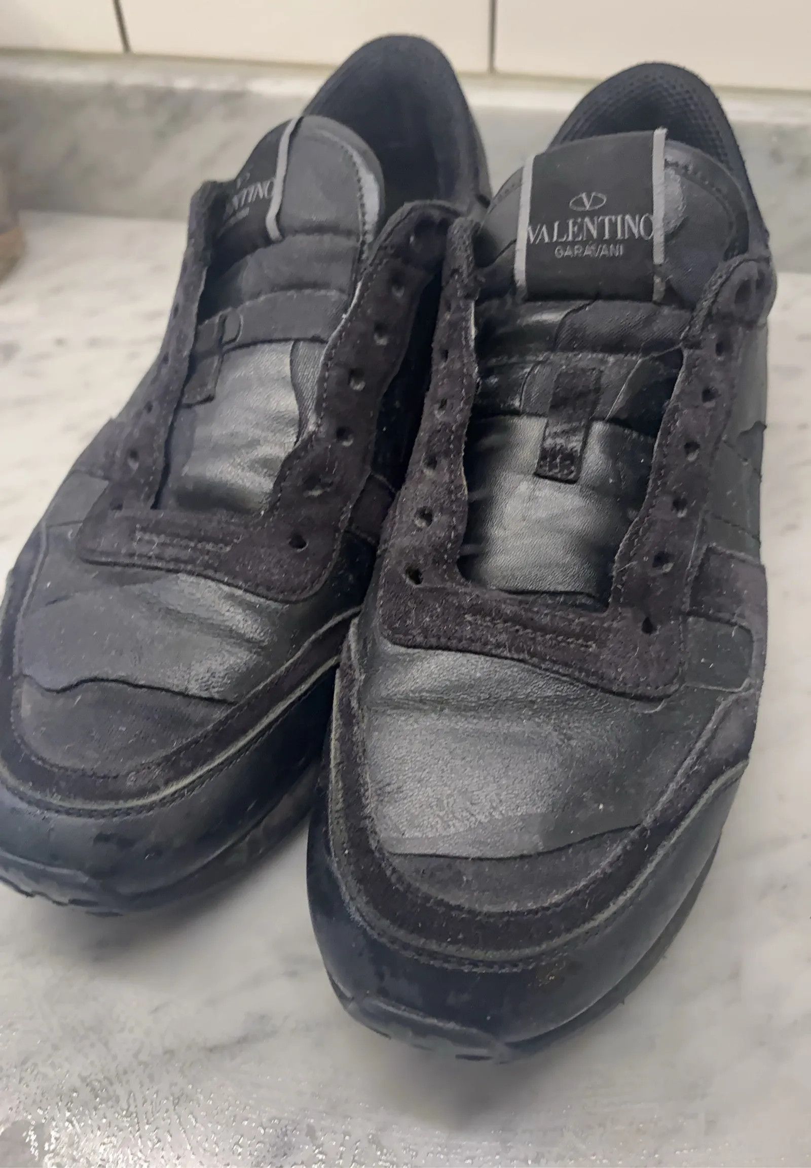 Valentino Valentino Camouflage Noir Rockrunner Sneaker Sneakers Size US 9 / IT 39 - 8 Thumbnail