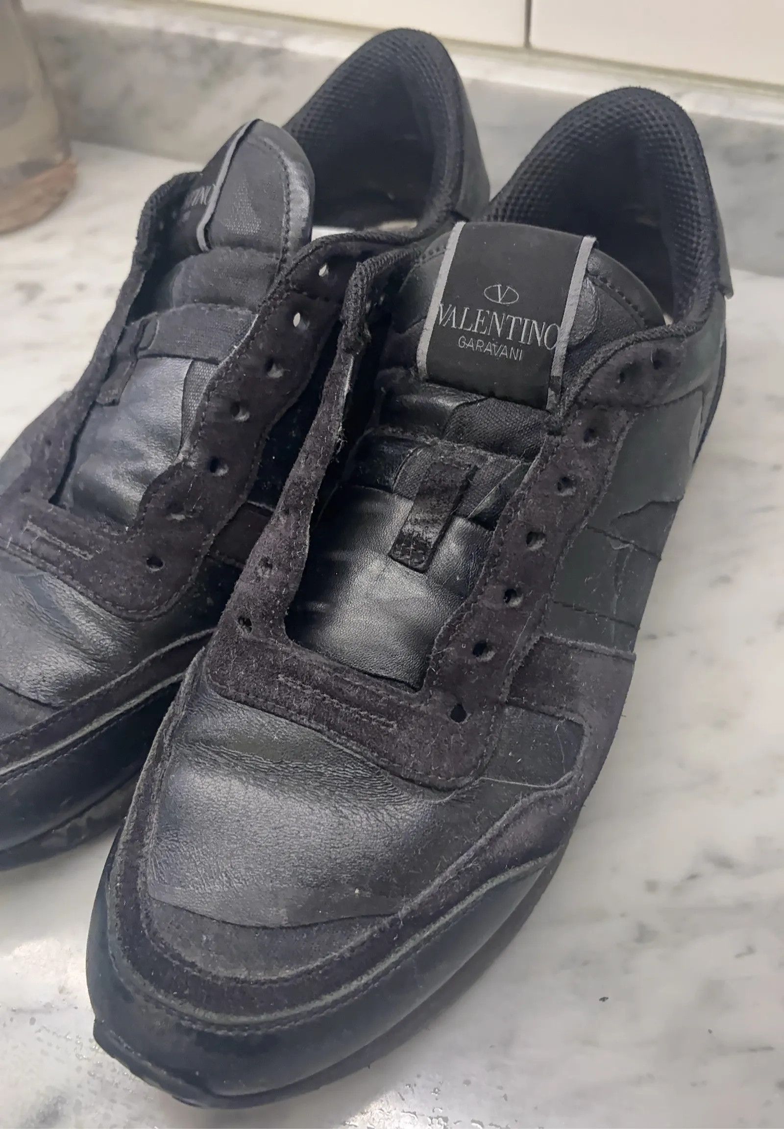 Valentino Valentino Camouflage Noir Rockrunner Sneaker Sneakers Size US 9 / IT 39 - 9 Thumbnail