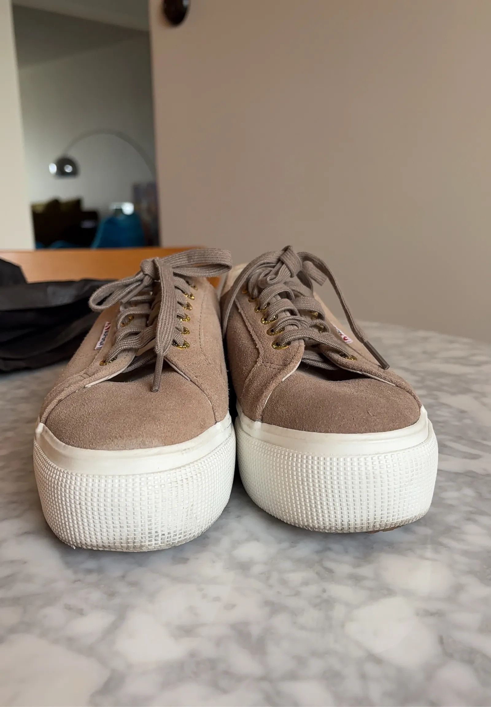 Superga Superga Platform Sneakers, Beige Sneakers Size US 10 / IT 40 - 10 Thumbnail