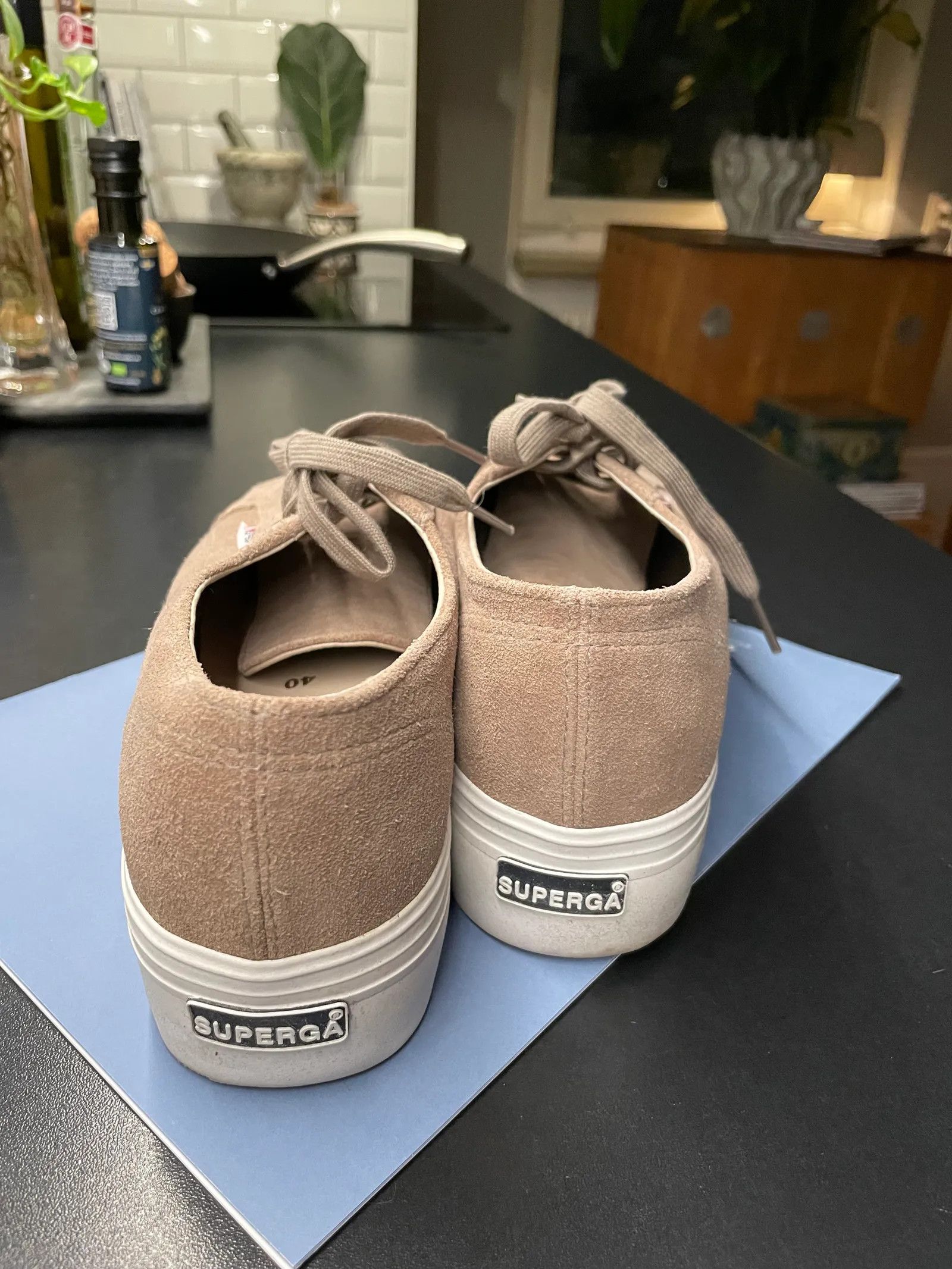 Superga Superga Platform Sneakers, Beige Sneakers Size US 10 / IT 40 - 3 Thumbnail