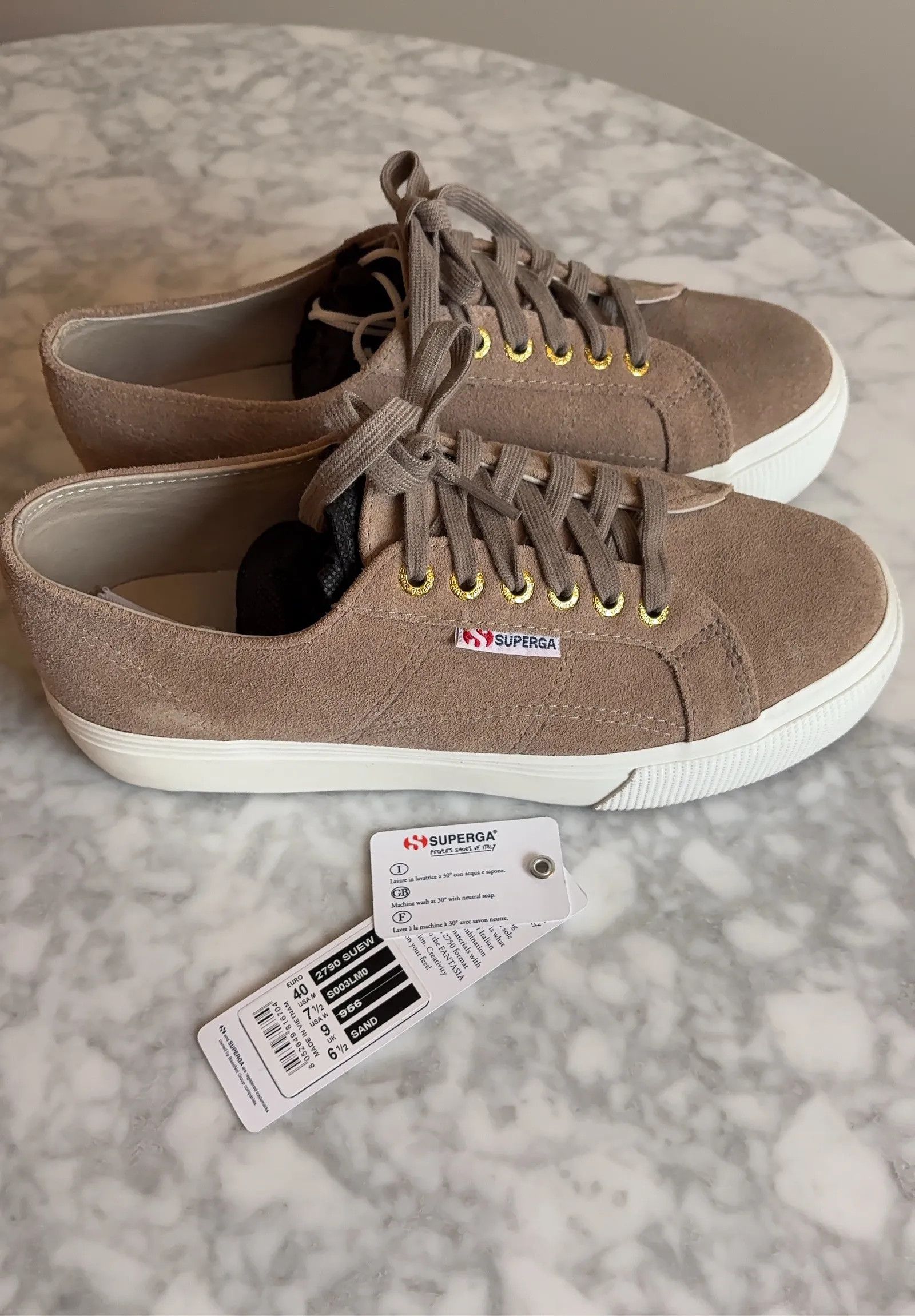 Superga Superga Platform Sneakers, Beige Sneakers Size US 10 / IT 40 - 2 Thumbnail