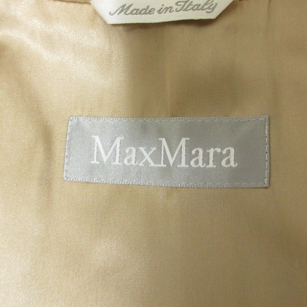 Max Mara MaxMara Max Mara Wool Long Coat Leather Outerwear DUTY FREE for USA Size ONE SIZE - 3 Thumbnail