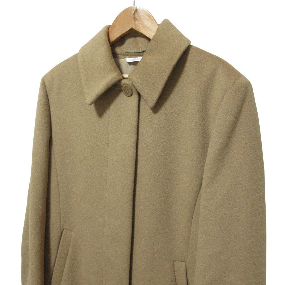 Max Mara MaxMara Max Mara Wool Long Coat Leather Outerwear DUTY FREE for USA Size ONE SIZE - 4 Thumbnail