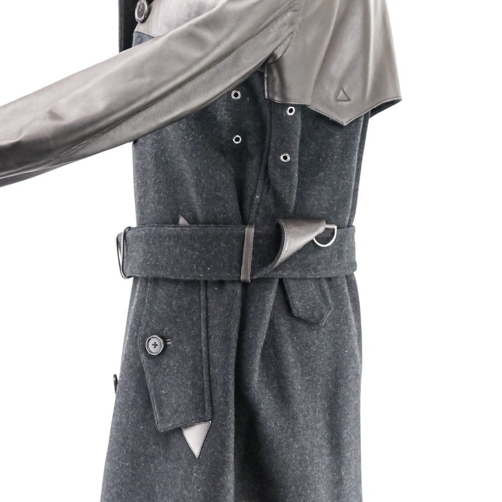 Ralph Lauren Ralph Lauren Ralph Lauren Black Label Leather Melton Trench Coat Leather Outerwear DUTY FREE for USA Size ONE SIZE - 4 Thumbnail