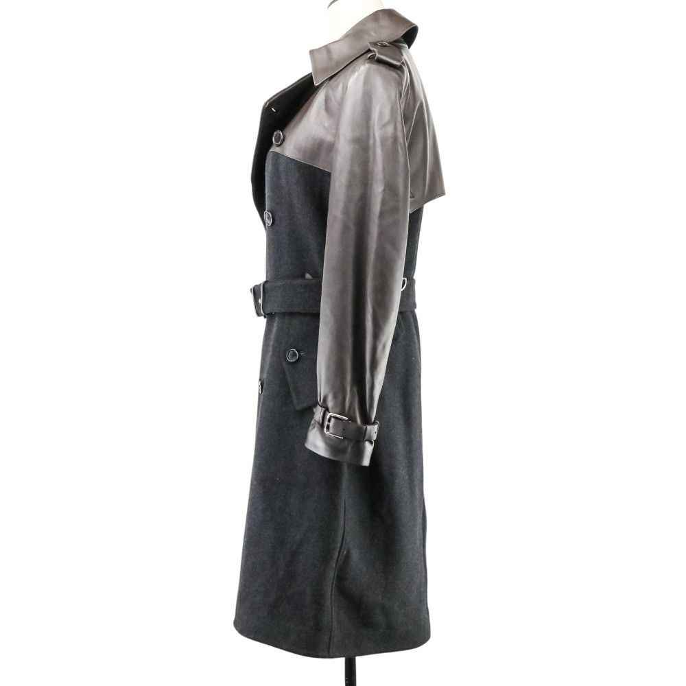 Ralph Lauren Ralph Lauren Ralph Lauren Black Label Leather Melton Trench Coat Leather Outerwear DUTY FREE for USA Size ONE SIZE - 3 Thumbnail