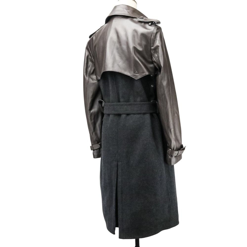 Ralph Lauren Ralph Lauren Ralph Lauren Black Label Leather Melton Trench Coat Leather Outerwear DUTY FREE for USA Size ONE SIZE - 6 Thumbnail