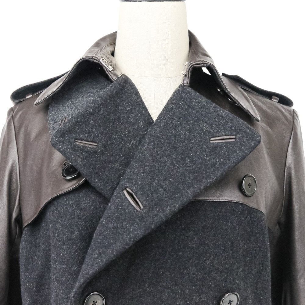 Ralph Lauren Ralph Lauren Ralph Lauren Black Label Leather Melton Trench Coat Leather Outerwear DUTY FREE for USA Size ONE SIZE - 7 Thumbnail