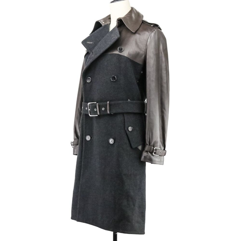 Ralph Lauren Ralph Lauren Ralph Lauren Black Label Leather Melton Trench Coat Leather Outerwear DUTY FREE for USA Size ONE SIZE - 2 Thumbnail