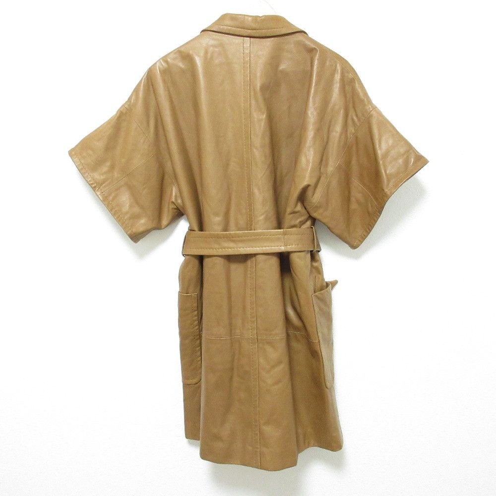 Max Mara MaxMara Max Mara Lamb Leather Short Sleeve Jacket Leather Outerwear DUTY FREE for USA Size ONE SIZE - 2 Thumbnail