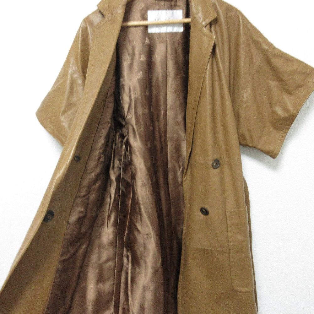 Max Mara MaxMara Max Mara Lamb Leather Short Sleeve Jacket Leather Outerwear DUTY FREE for USA Size ONE SIZE - 3 Thumbnail