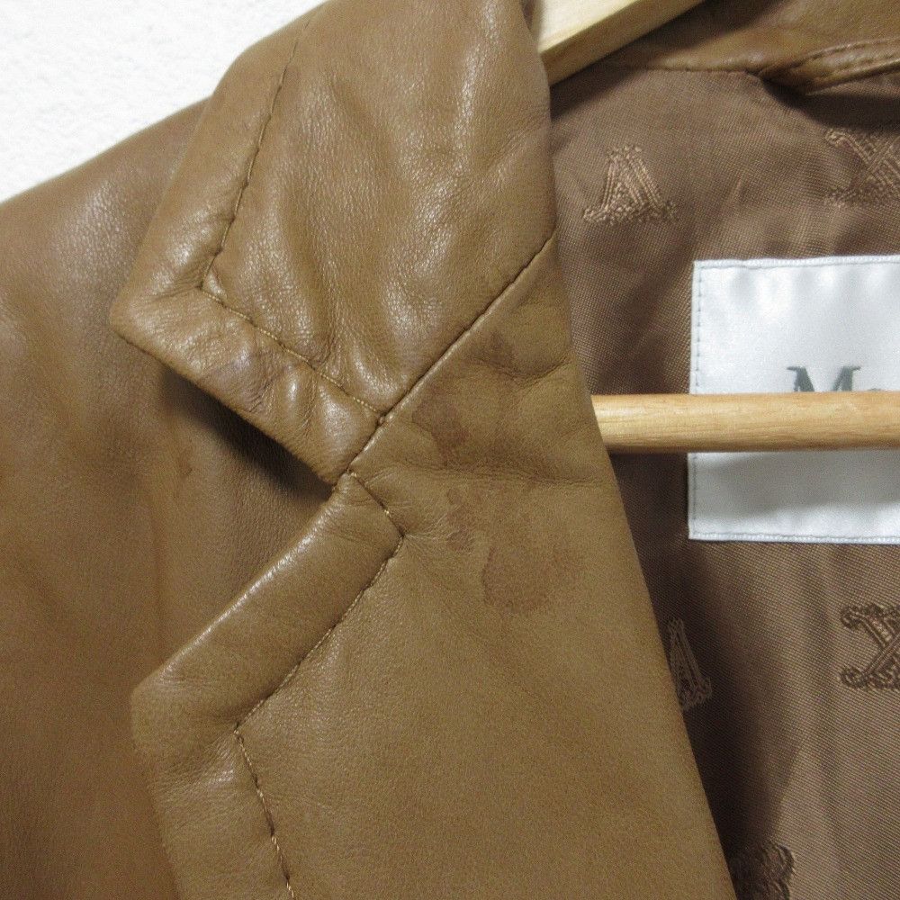 Max Mara MaxMara Max Mara Lamb Leather Short Sleeve Jacket Leather Outerwear DUTY FREE for USA Size ONE SIZE - 10 Thumbnail