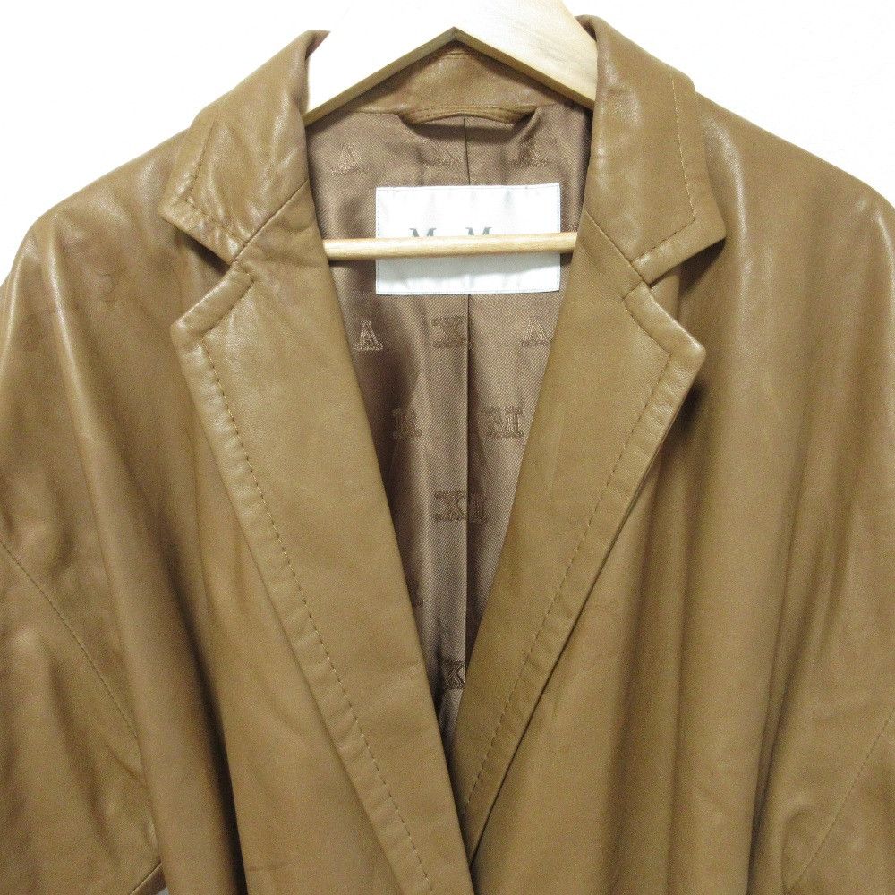 Max Mara MaxMara Max Mara Lamb Leather Short Sleeve Jacket Leather Outerwear DUTY FREE for USA Size ONE SIZE - 4 Thumbnail