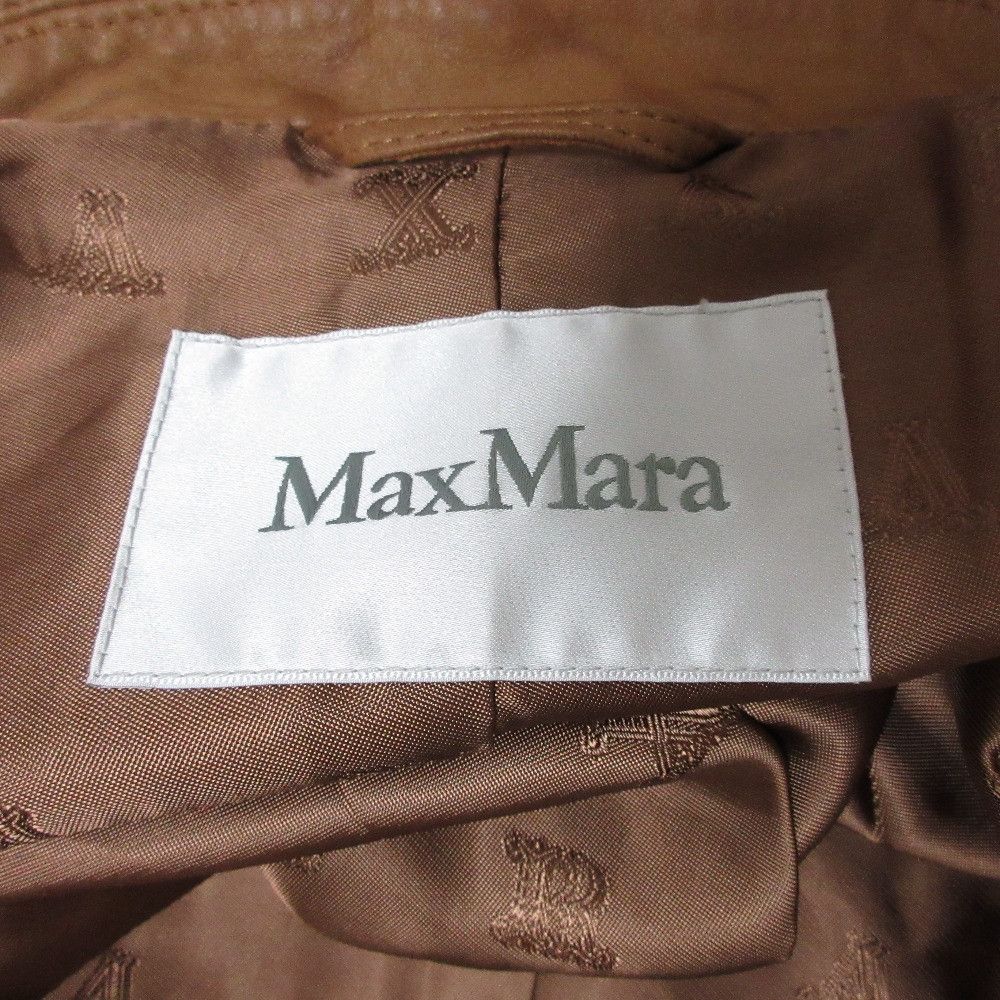 Max Mara MaxMara Max Mara Lamb Leather Short Sleeve Jacket Leather Outerwear DUTY FREE for USA Size ONE SIZE - 6 Thumbnail