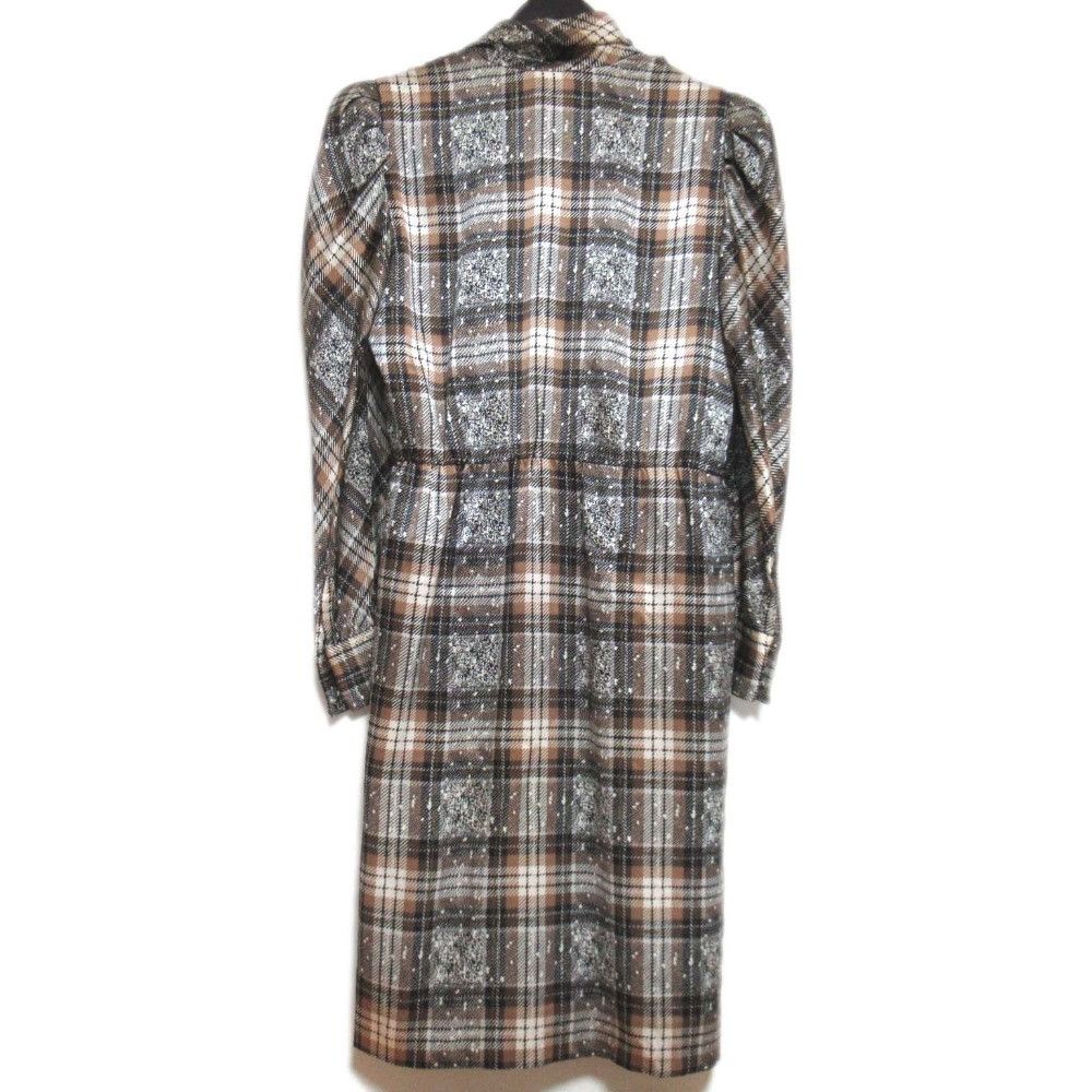 Valentino Valentino Valentino Vintage Check Satin 2way Dress Coat Others Dresses DUTY FREE for USA Size ONE SIZE - 2 Thumbnail