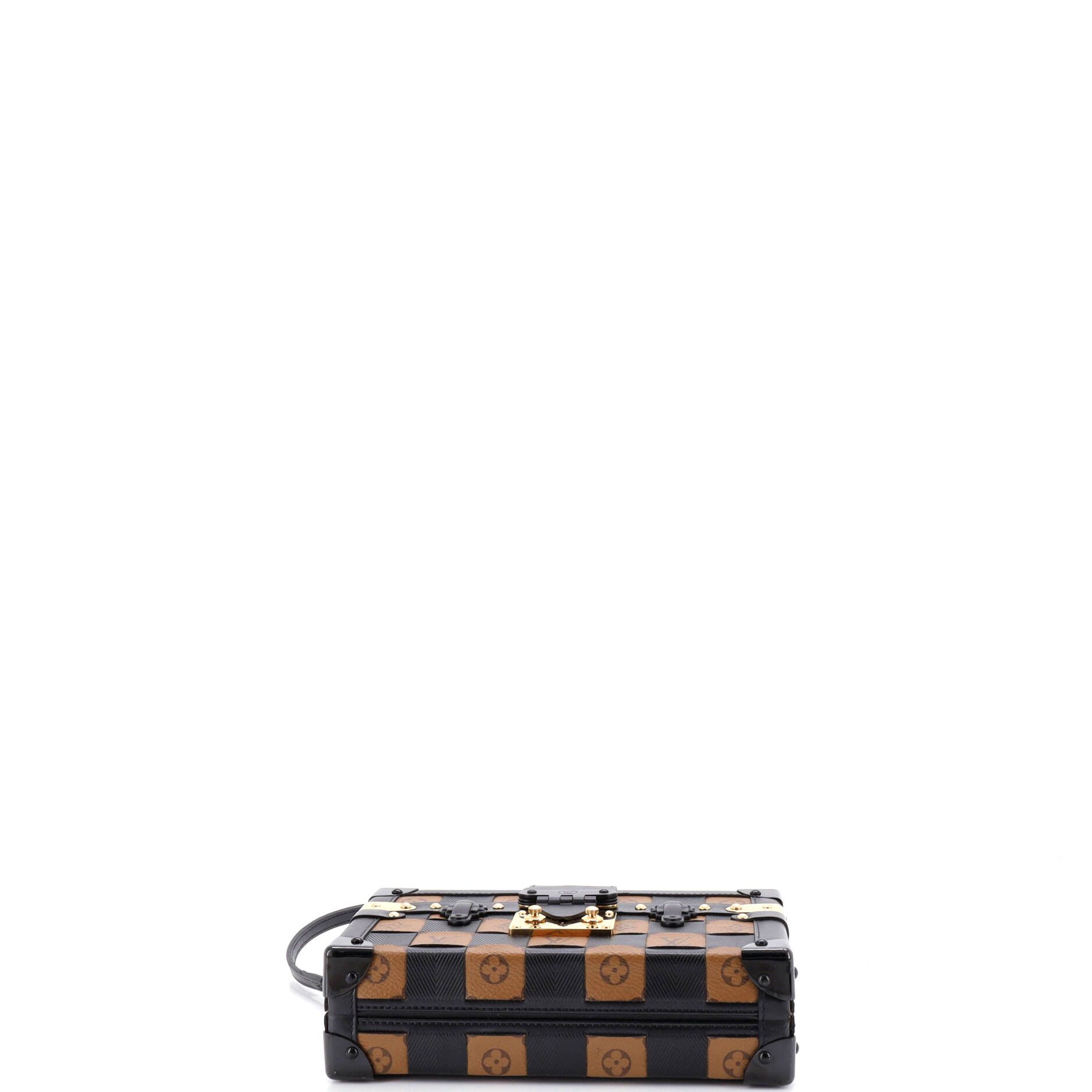 Louis Vuitton Petite Malle Handbag Damier Tressage Monogram Size ONE SIZE - 3 Thumbnail