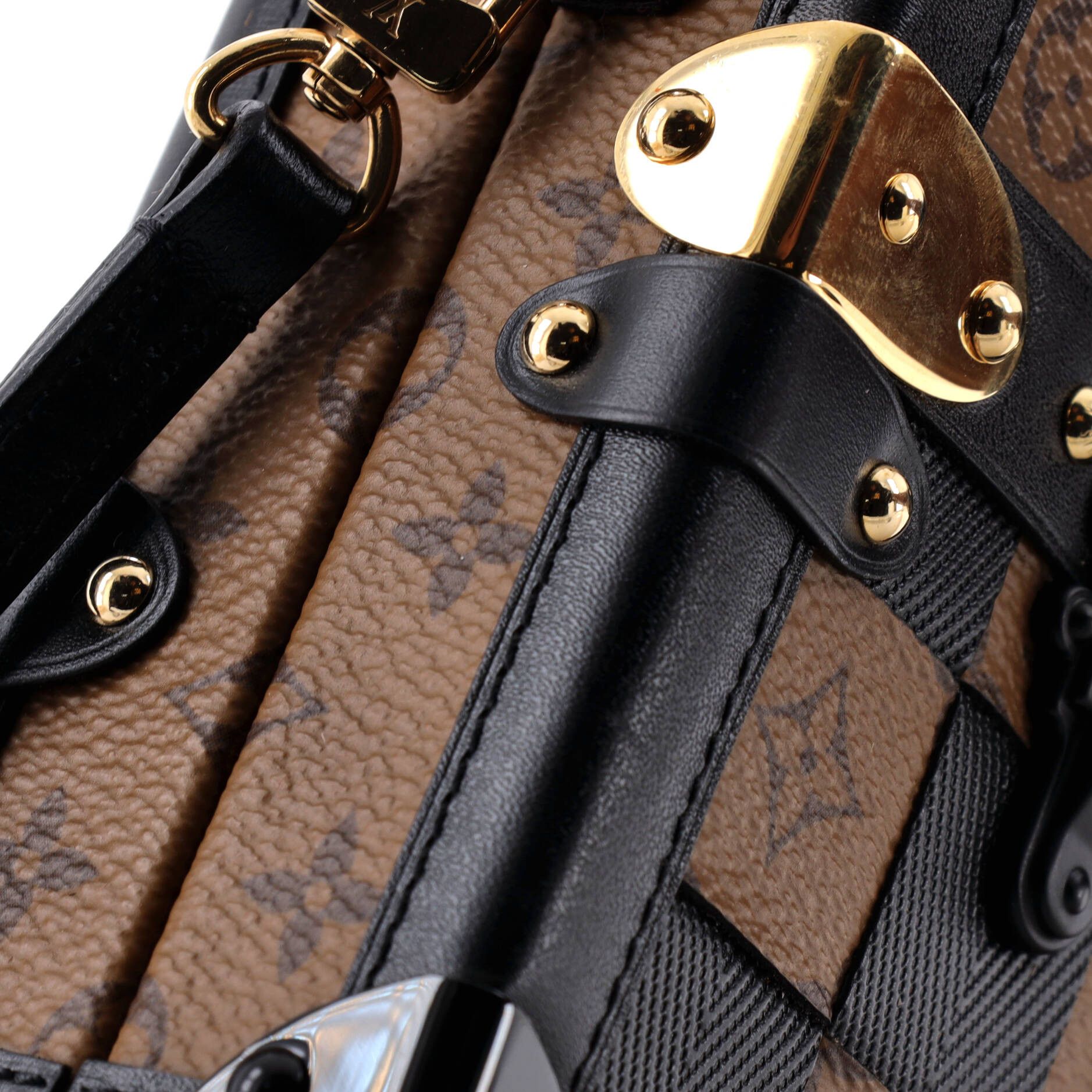 Louis Vuitton Petite Malle Handbag Damier Tressage Monogram Size ONE SIZE - 5 Thumbnail