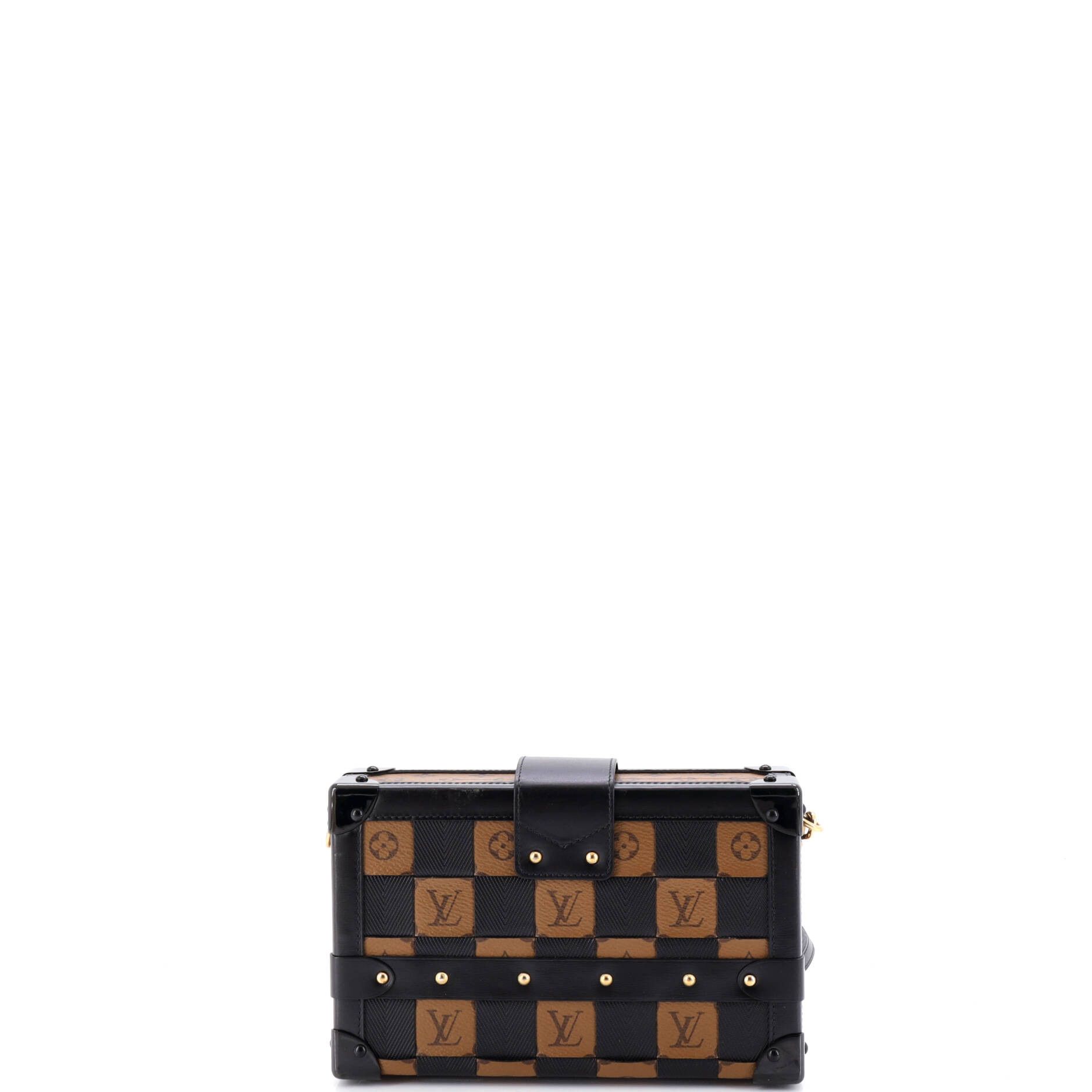 Louis Vuitton Petite Malle Handbag Damier Tressage Monogram Size ONE SIZE - 2 Thumbnail
