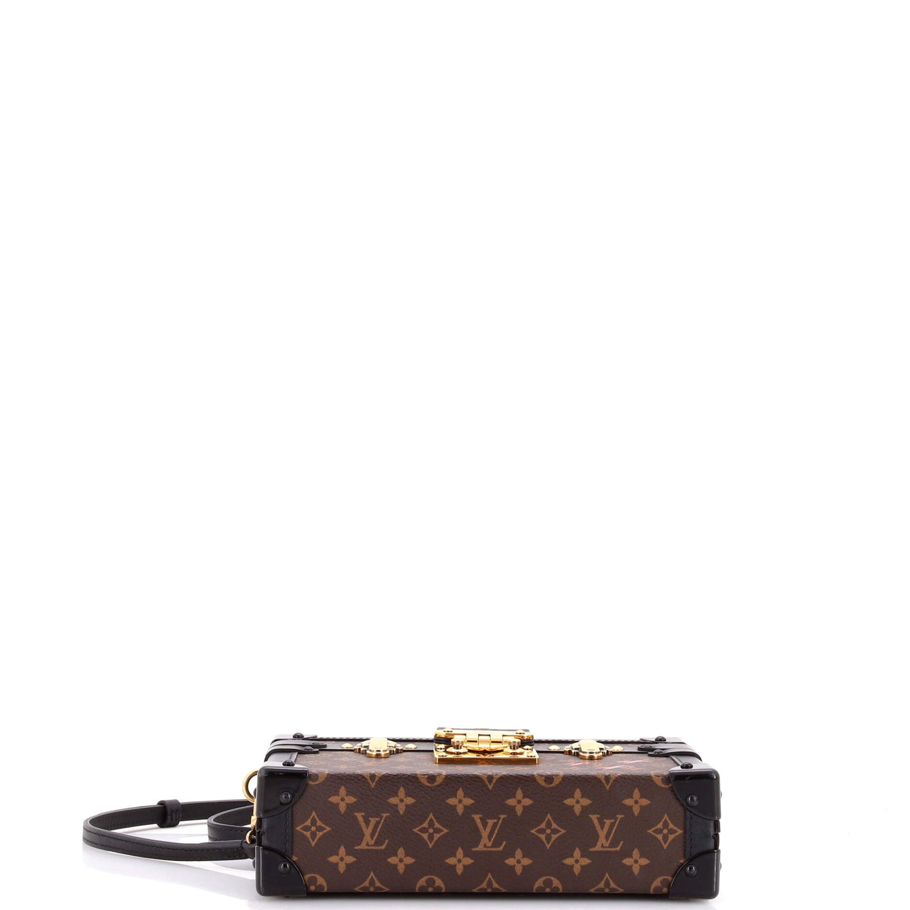 Louis Vuitton Petite Malle Handbag Monogram Canvas Size ONE SIZE - 3 Thumbnail