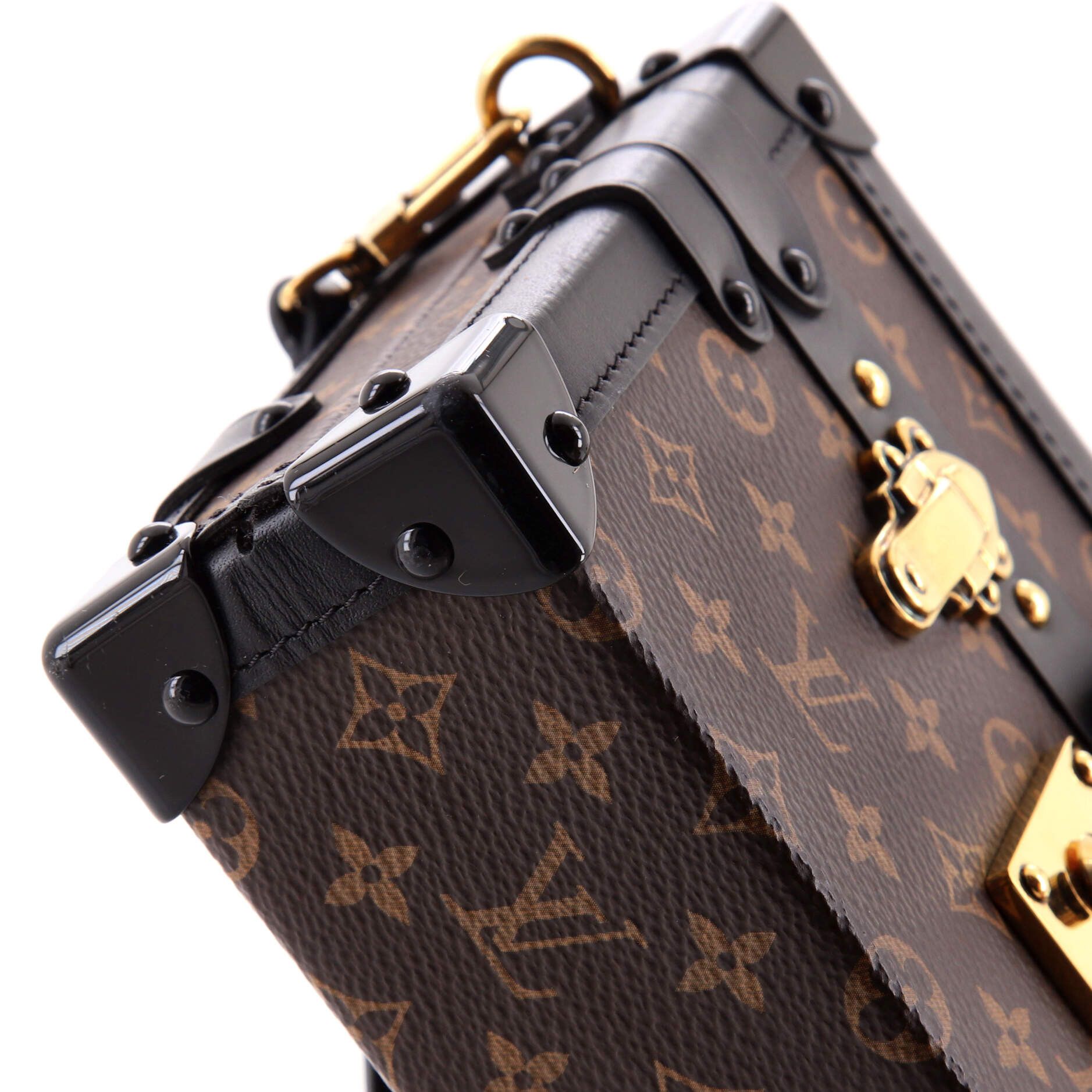 Louis Vuitton Petite Malle Handbag Monogram Canvas Size ONE SIZE - 5 Thumbnail