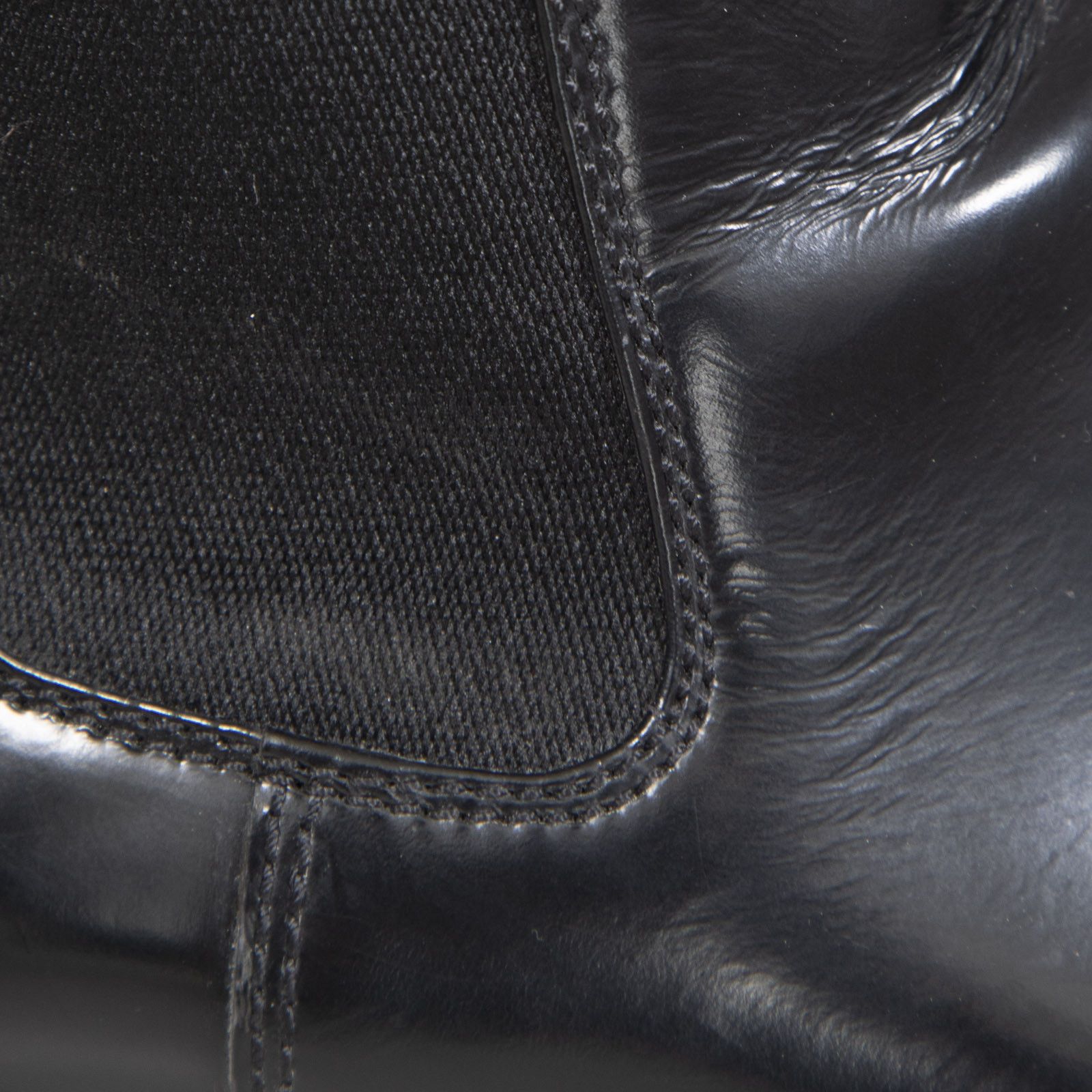 Prada Black Leather Slip On Chelsea Ankle Boots Size US 8.5 / IT 38.5 - 5 Thumbnail
