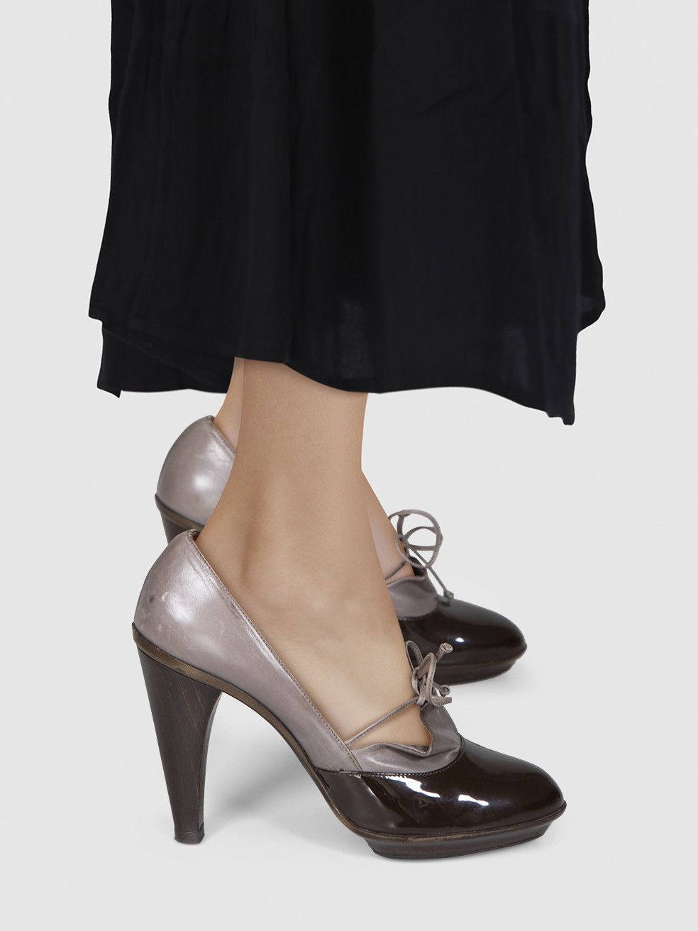 Salvatore Ferragamo Brown Leather Bow Detail Pumps Size US 7 / IT 37 - 2 Thumbnail