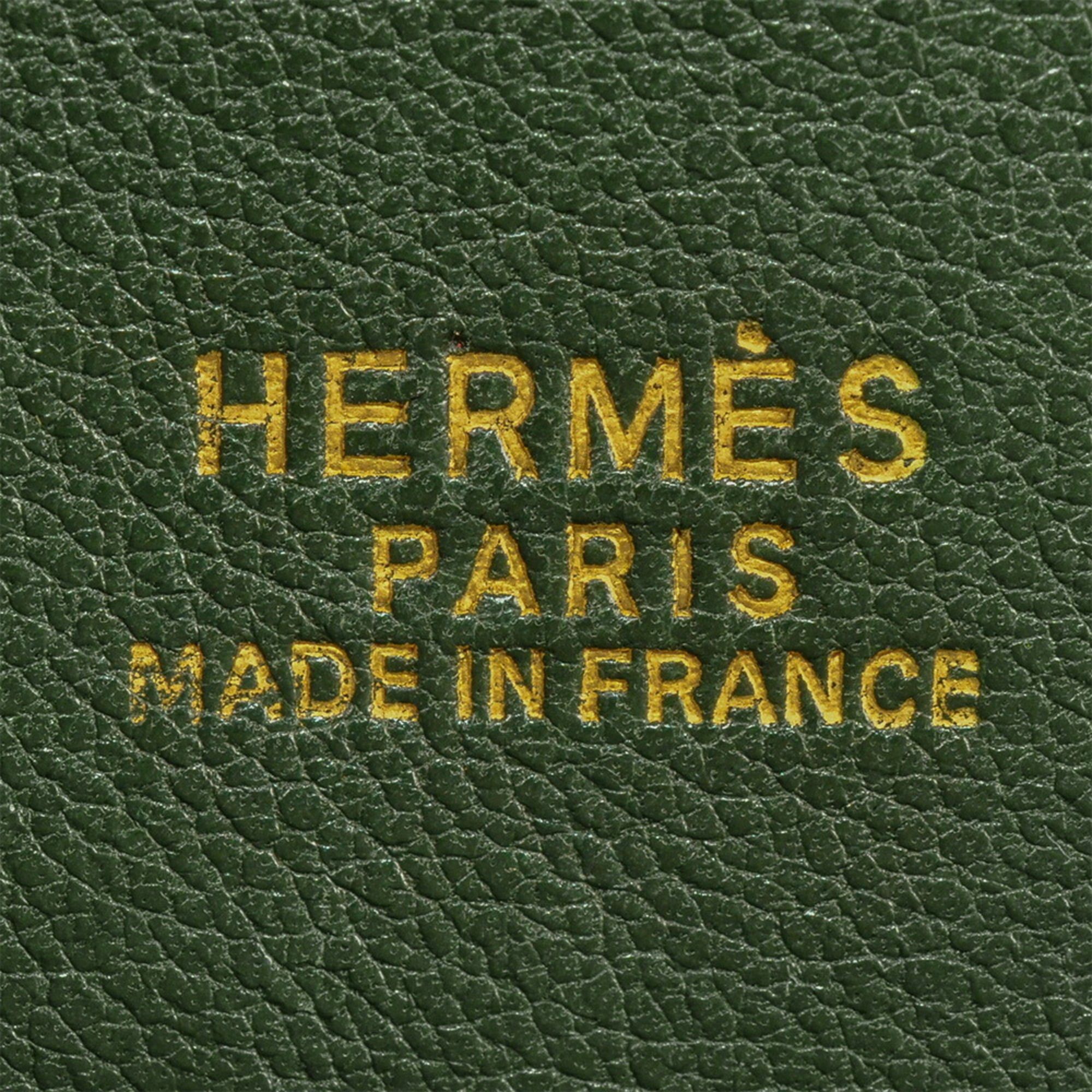 Hermes Hermes Hermès Bolide 35 Handbag, Ardennes, Green, with O-U Stamp Size ONE SIZE - 8 Thumbnail
