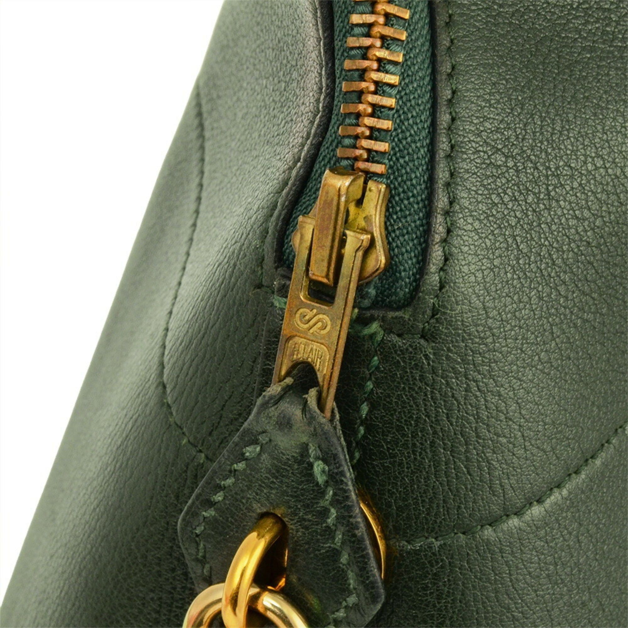 Hermes Hermes Hermès Bolide 35 Handbag, Ardennes, Green, with O-U Stamp Size ONE SIZE - 11 Thumbnail