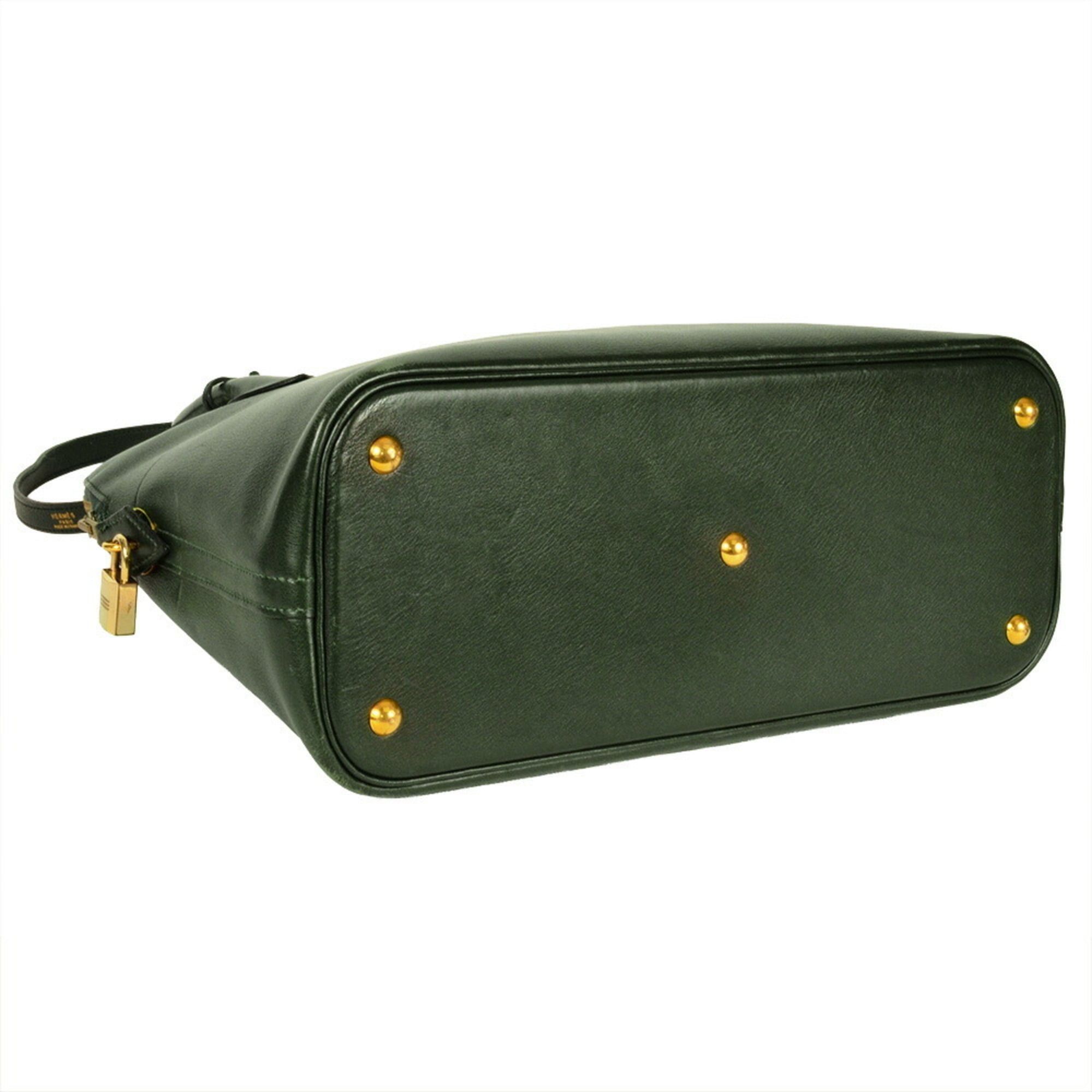 Hermes Hermes Hermès Bolide 35 Handbag, Ardennes, Green, with O-U Stamp Size ONE SIZE - 5 Thumbnail