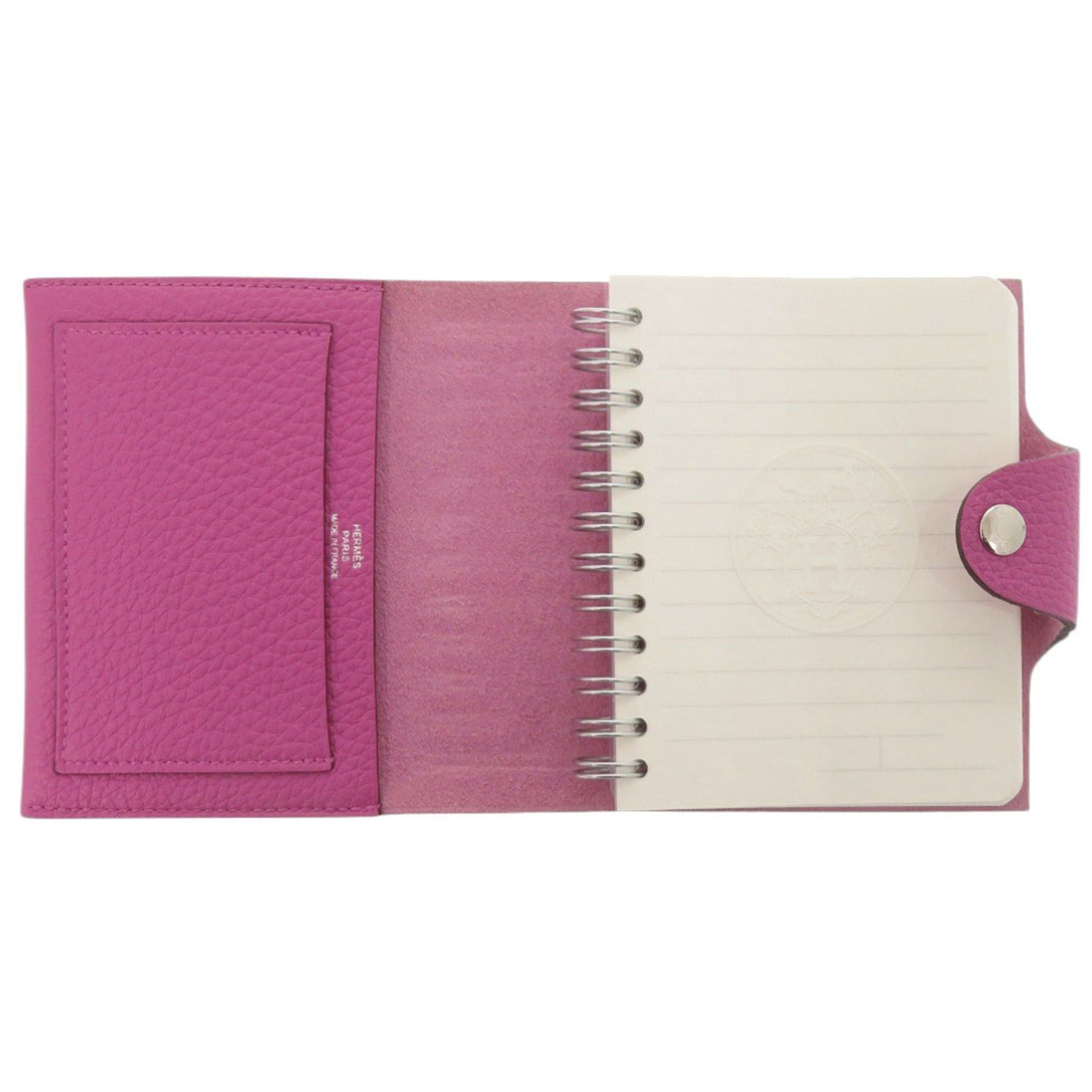 Hermes Hermes Excellent condition Hermès Ulysse Neo Mini Togo Magnolia Notebook Cover with Silver Hardware and C Stamp (2018 Model) 0129 Size ONE SIZE - 4 Thumbnail