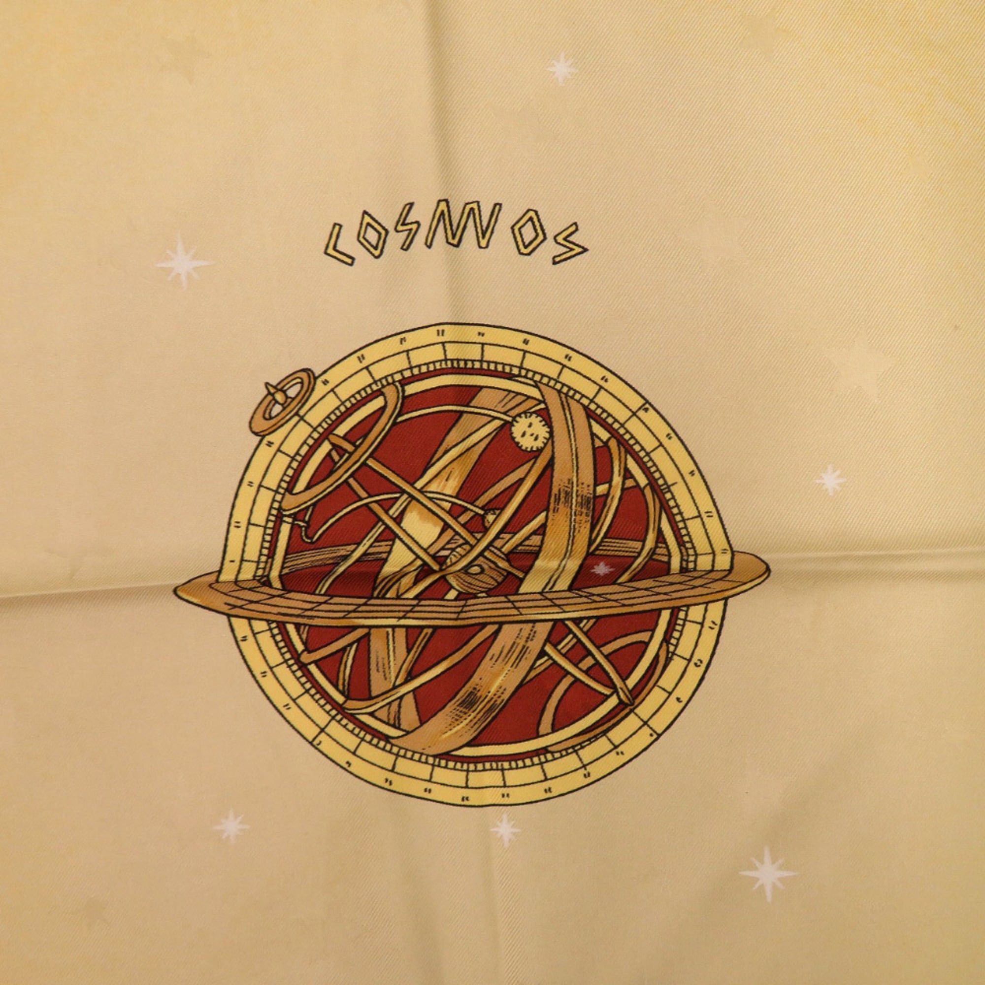 Hermes Hermes Excellent condition Hermès Carré 90 COSMOS Cosmos Horse Silk Scarf in Yellow and Gold (Product Code: 0064) Size ONE SIZE - 4 Thumbnail