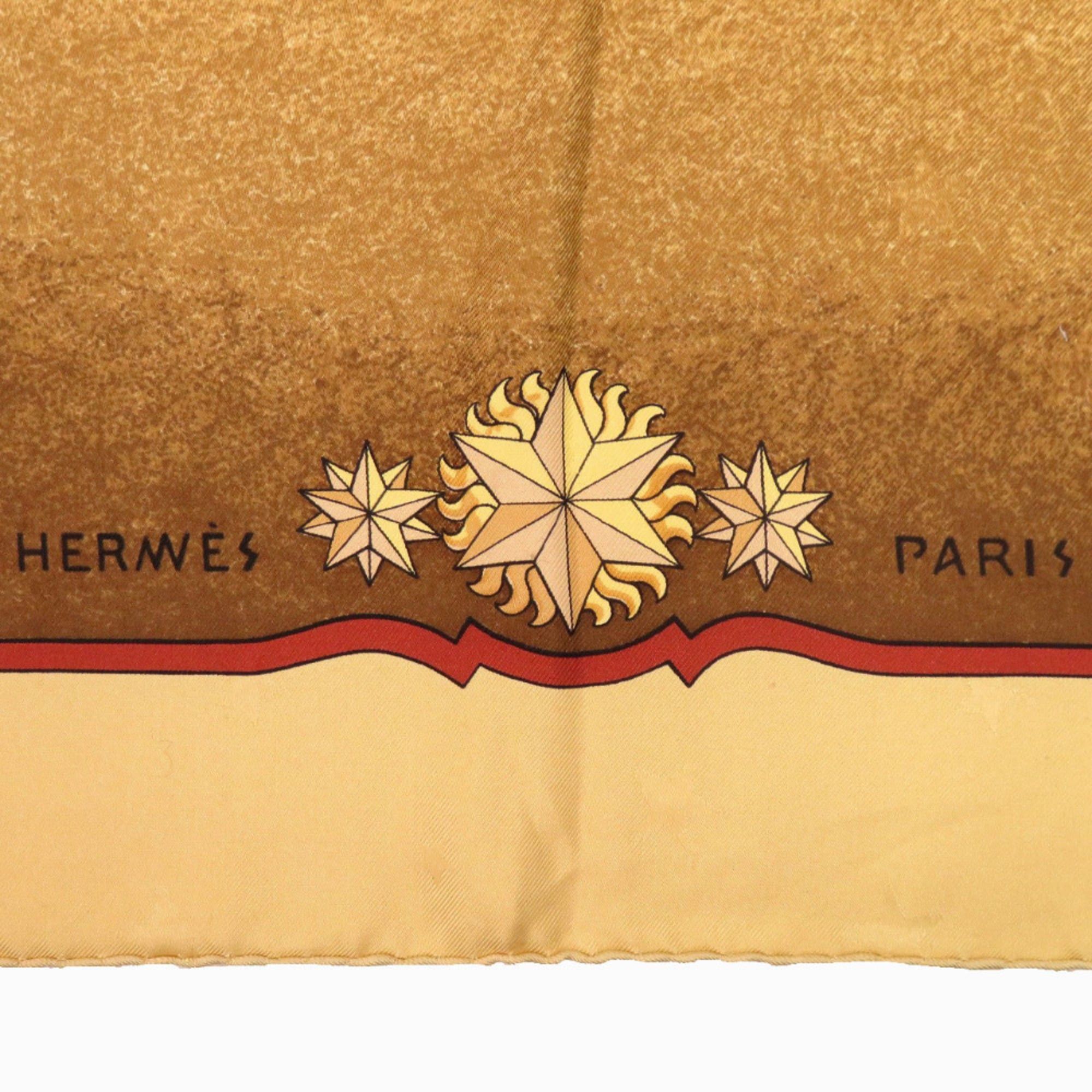 Hermes Hermes Excellent condition Hermès Carré 90 COSMOS Cosmos Horse Silk Scarf in Yellow and Gold (Product Code: 0064) Size ONE SIZE - 6 Thumbnail