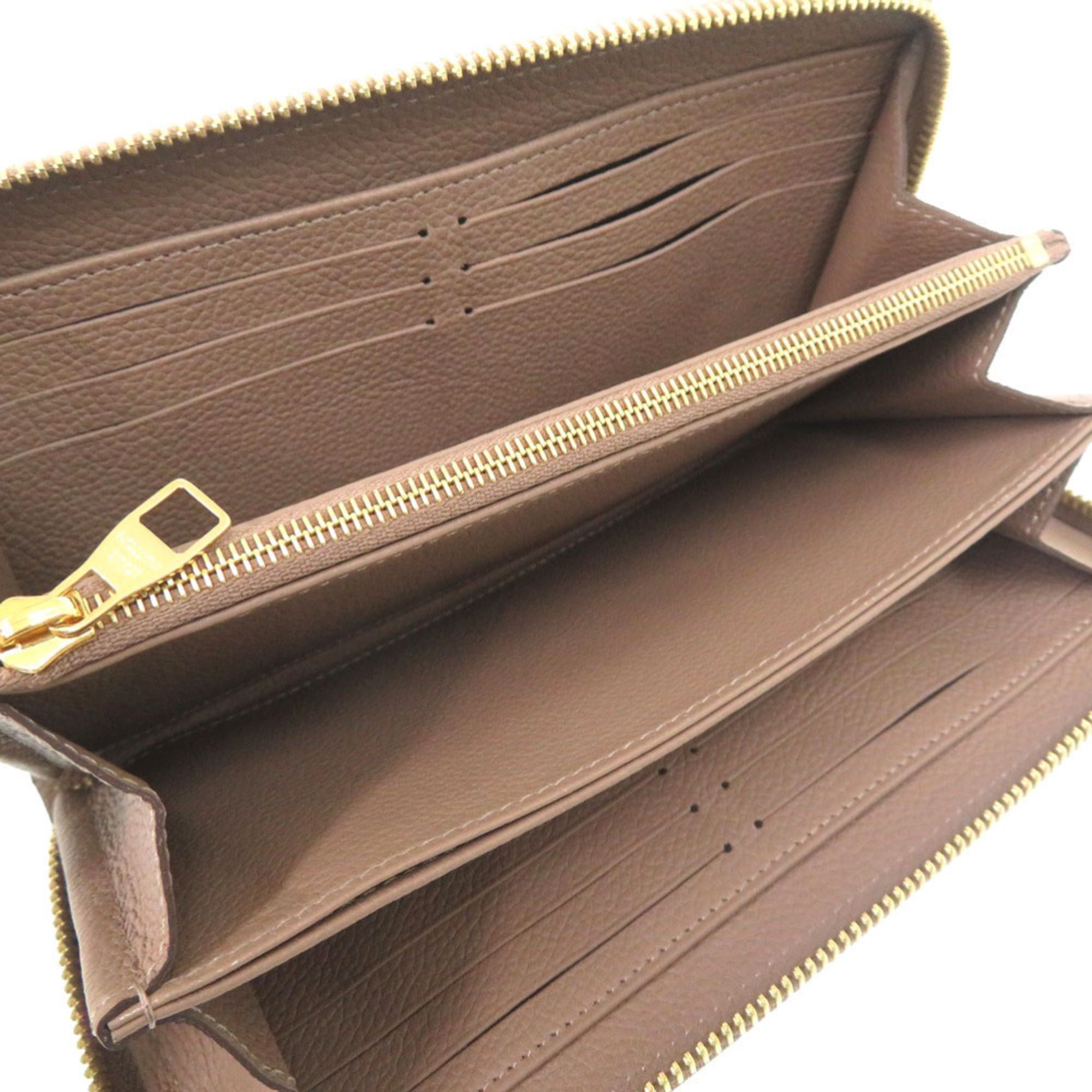 Louis Vuitton Like new Louis Vuitton Zippy Wallet Monogram Empreinte Tourtourelle M69034 Round Zip Long LV 1047 Size ONE SIZE - 4 Thumbnail