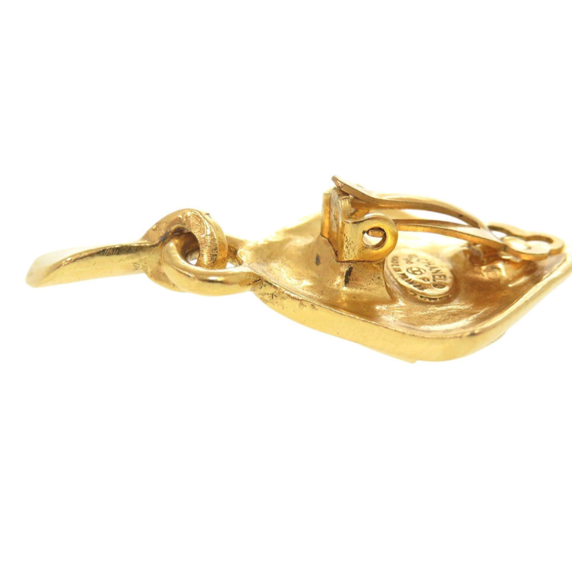 Chanel Excellent condition Chanel vintage Coco Mark metal gold earrings 0267 Size ONE SIZE - 7 Thumbnail