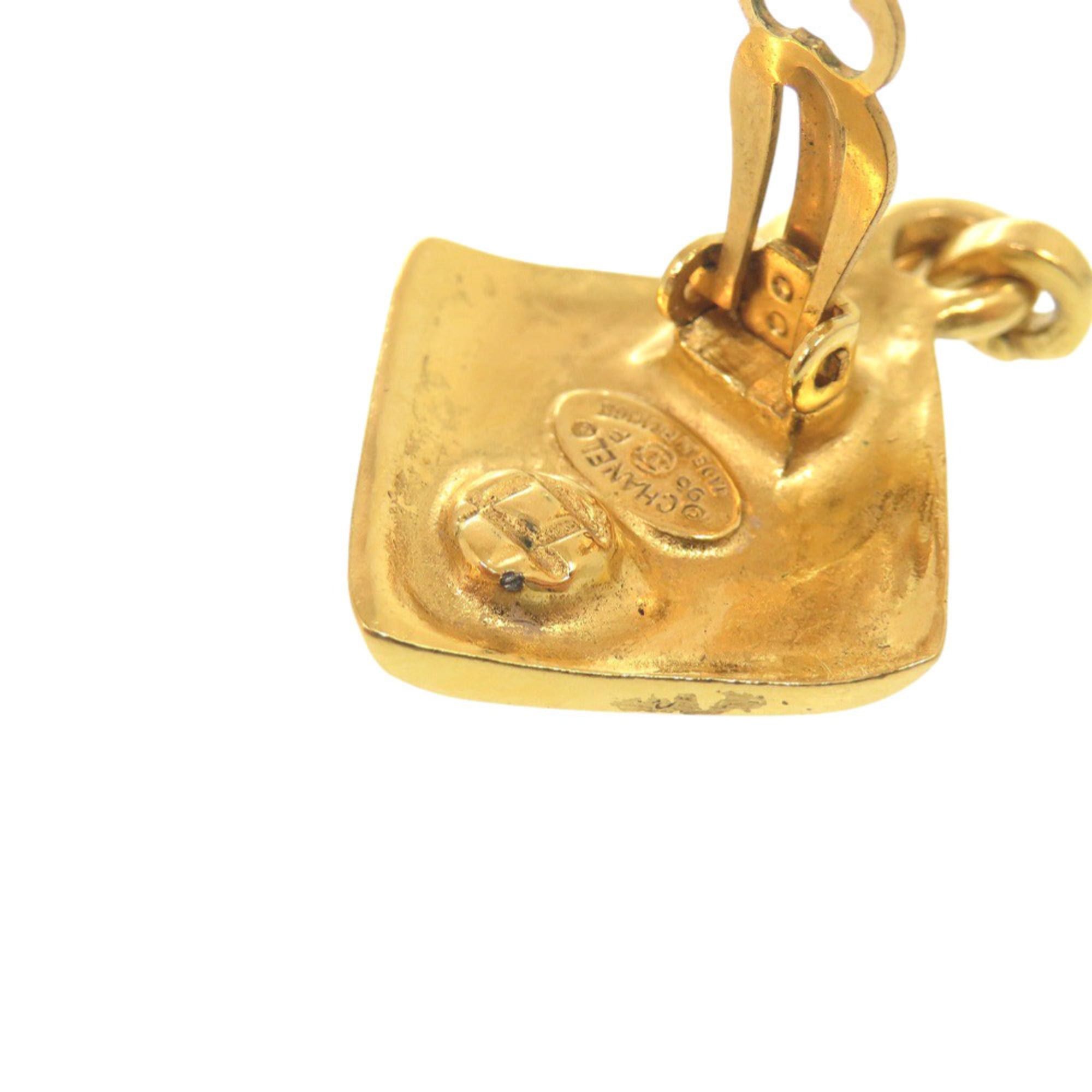 Chanel Excellent condition Chanel vintage Coco Mark metal gold earrings 0267 Size ONE SIZE - 10 Thumbnail