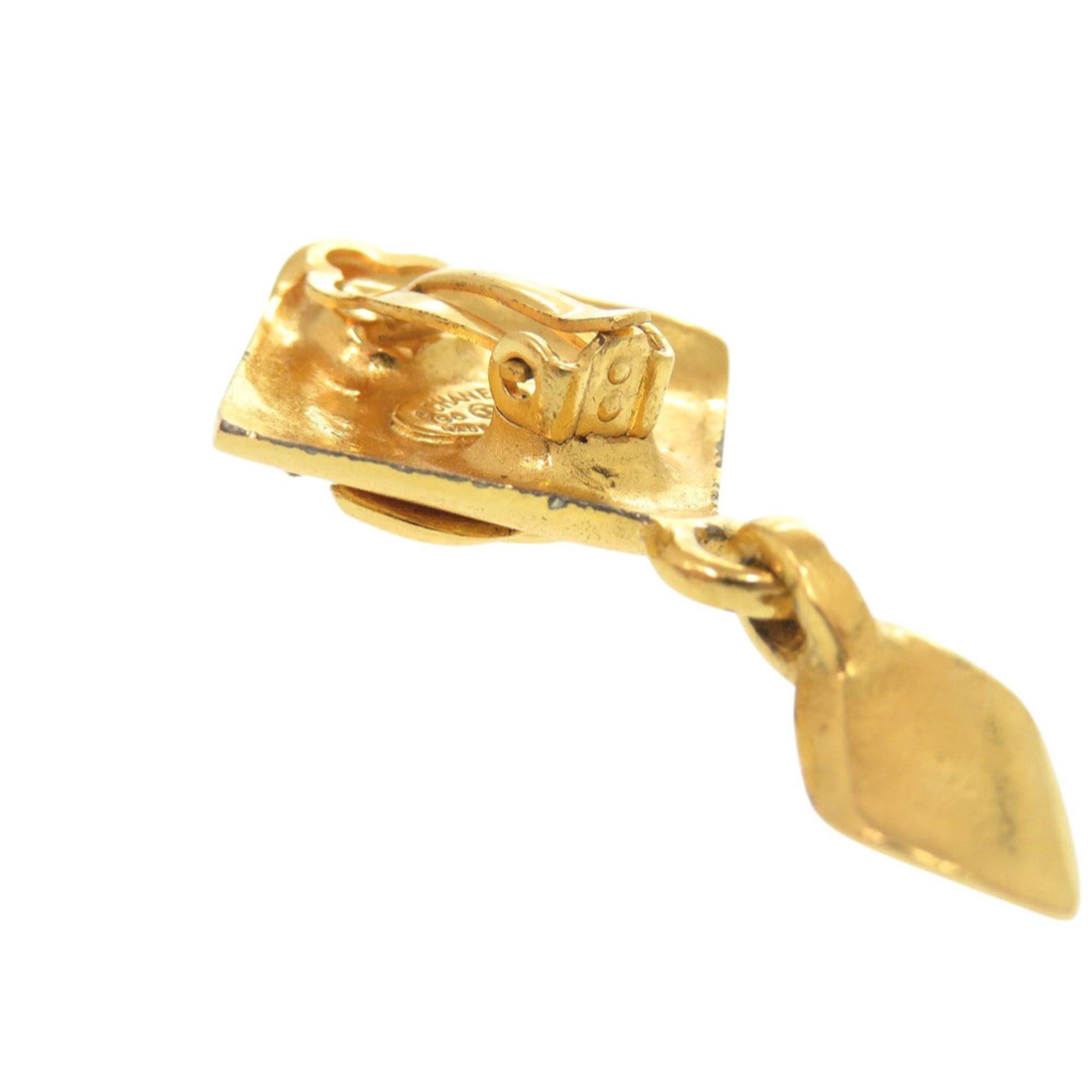 Chanel Excellent condition Chanel vintage Coco Mark metal gold earrings 0267 Size ONE SIZE - 5 Thumbnail