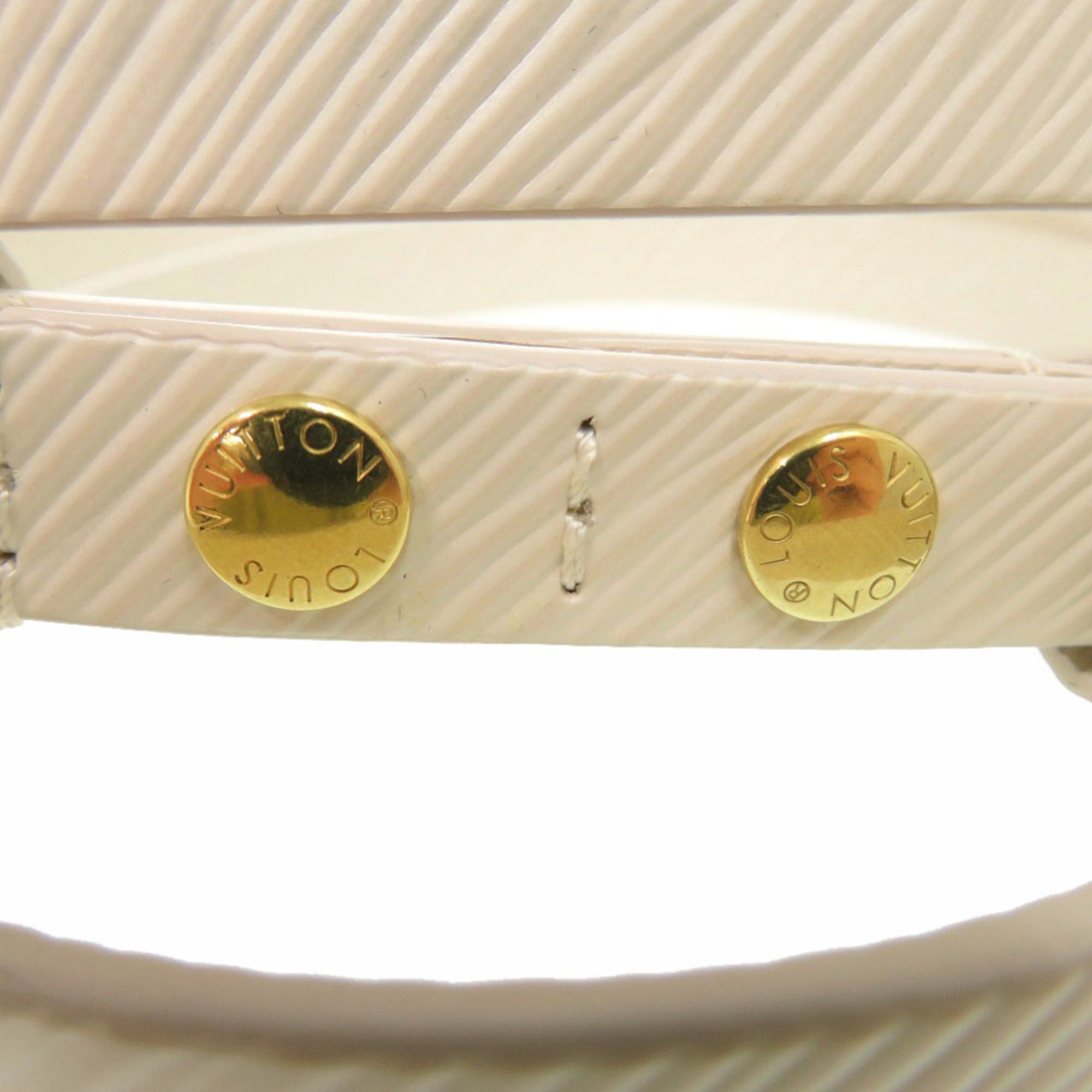 Louis Vuitton Like new Louis Vuitton Epi Leather Shoulder Strap White LV 1437 Size ONE SIZE - 2 Thumbnail