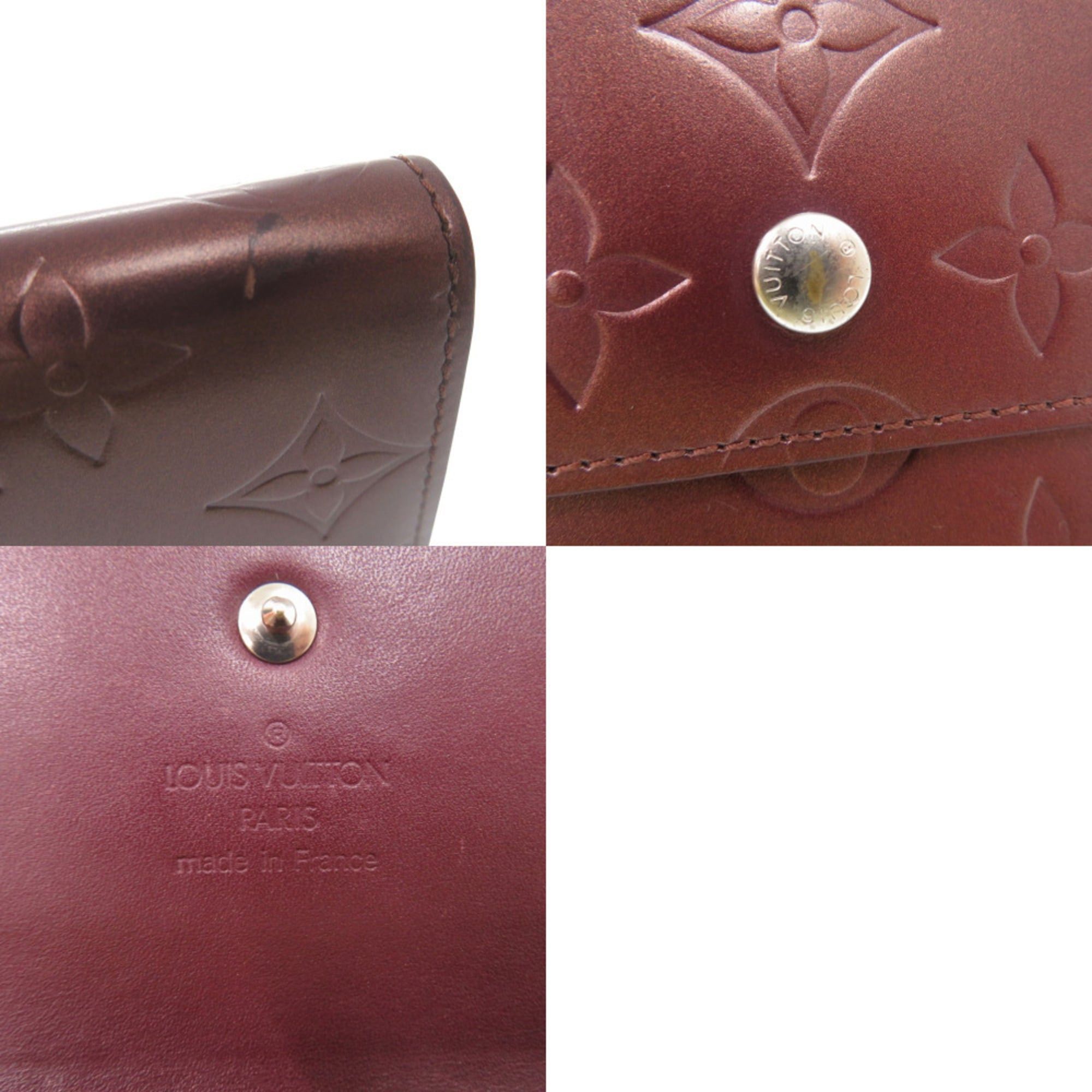 Louis Vuitton Excellent condition Louis Vuitton Porte Tresor International Tri-fold Wallet Monogram M65106 Matte Violet TH0053 LV 0031 Size ONE SIZE - 10 Thumbnail