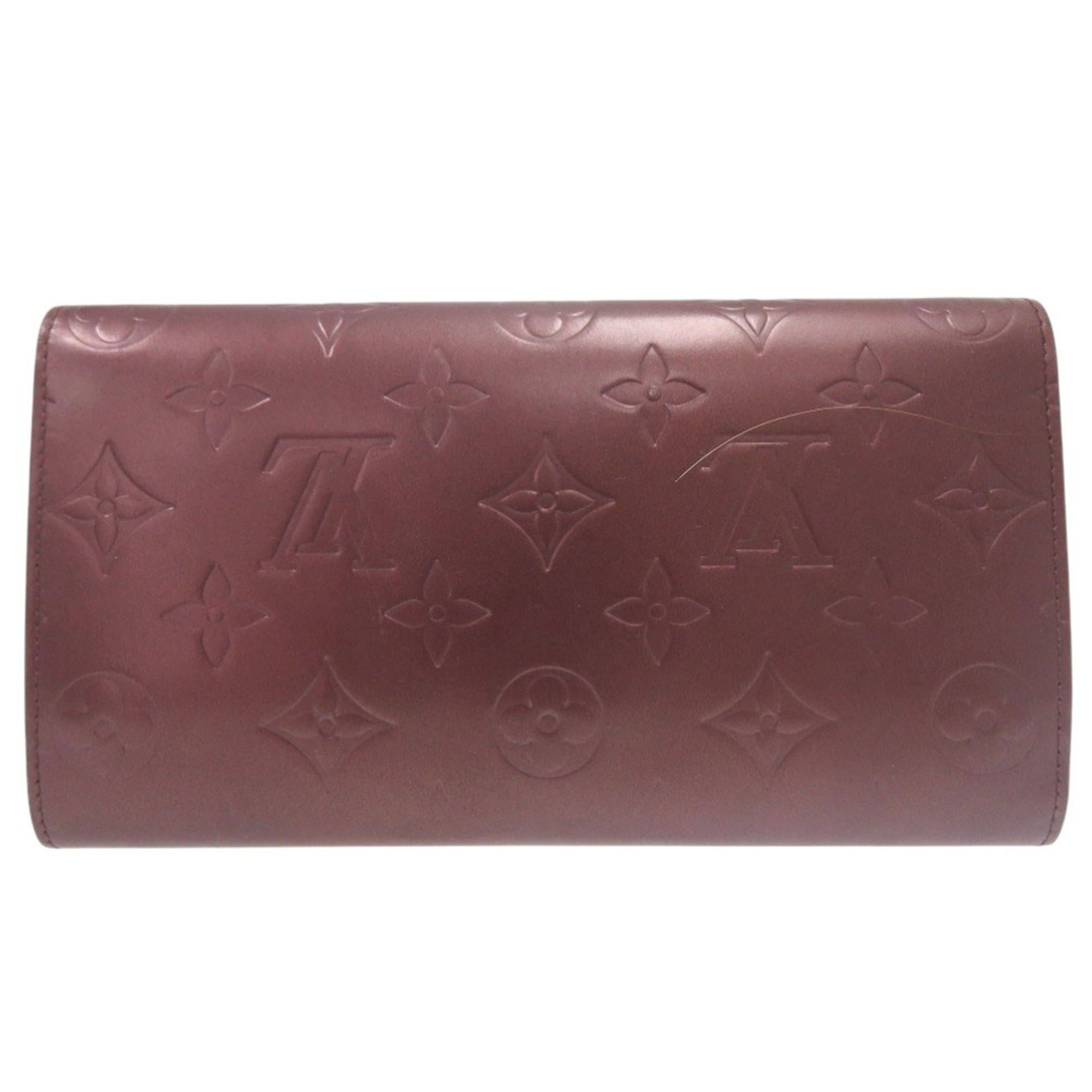 Louis Vuitton Excellent condition Louis Vuitton Porte Tresor International Tri-fold Wallet Monogram M65106 Matte Violet TH0053 LV 0031 Size ONE SIZE - 2 Thumbnail