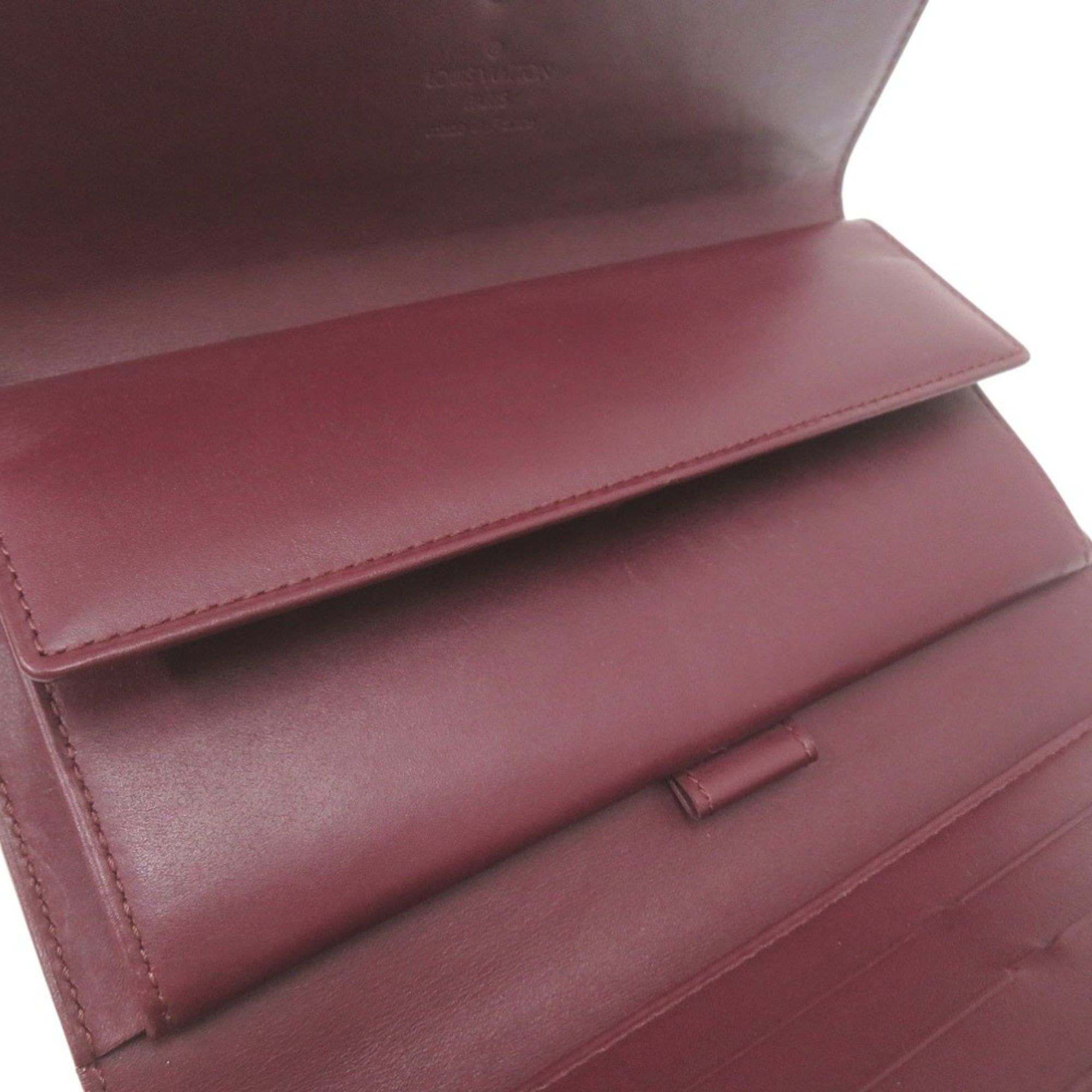 Louis Vuitton Excellent condition Louis Vuitton Porte Tresor International Tri-fold Wallet Monogram M65106 Matte Violet TH0053 LV 0031 Size ONE SIZE - 4 Thumbnail