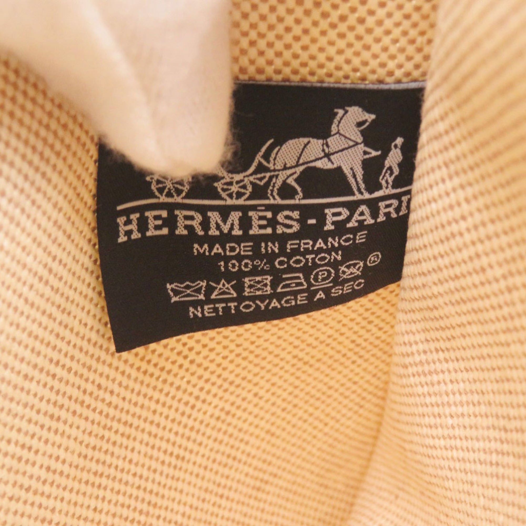 Hermes Hermes Like new Hermès New Yachting PM cotton beige pouch 0158 Size ONE SIZE - 5 Thumbnail