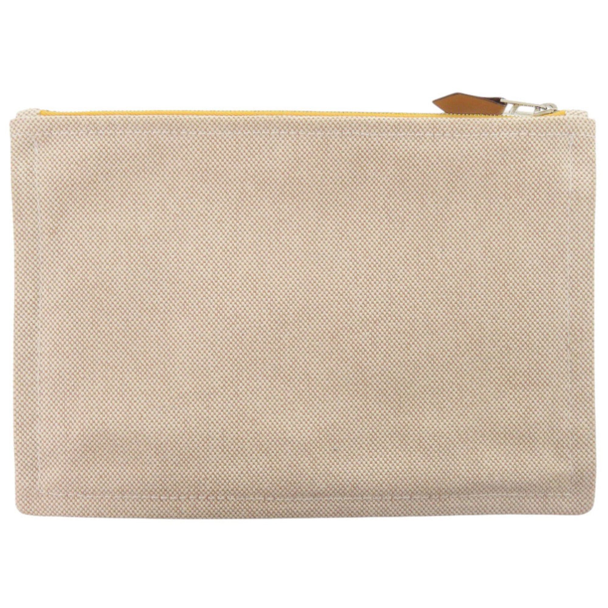 Hermes Hermes Like new Hermès New Yachting PM cotton beige pouch 0158 Size ONE SIZE - 2 Thumbnail