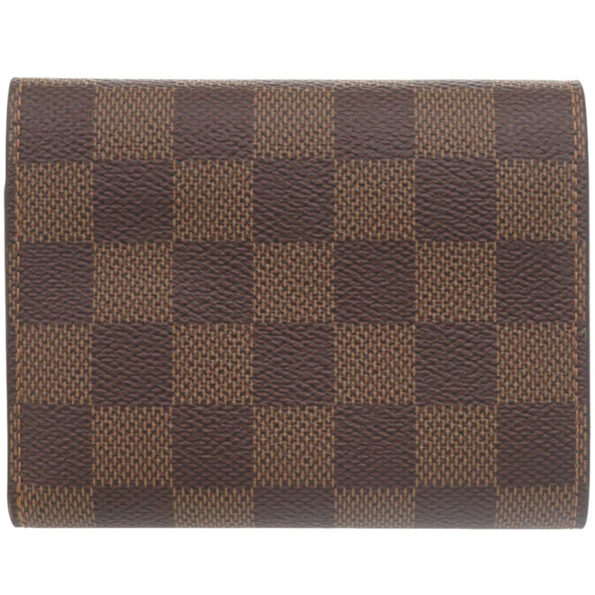 Louis Vuitton Excellent condition Louis Vuitton Portefeuille Victorine Damier N41659 tri-fold wallet with IC tag, red and brown, LV 0663 Size ONE SIZE - 2 Thumbnail