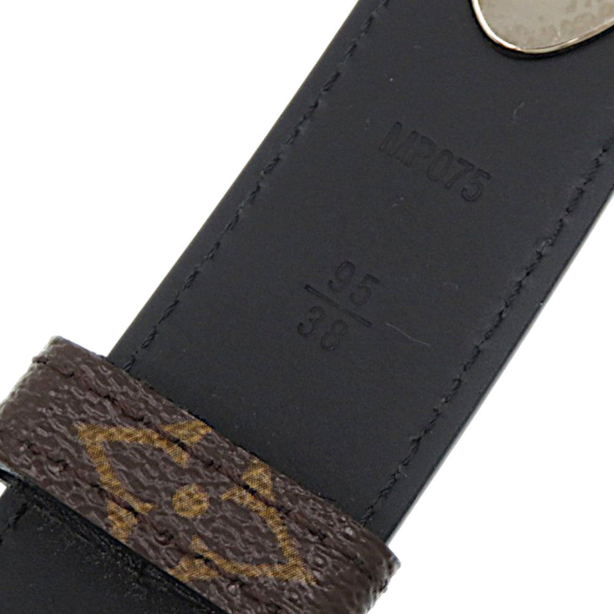 Louis Vuitton Excellent condition Louis Vuitton Monogram MP075 leather and canvas brown belt LV 0492 Size ONE SIZE - 4 Thumbnail
