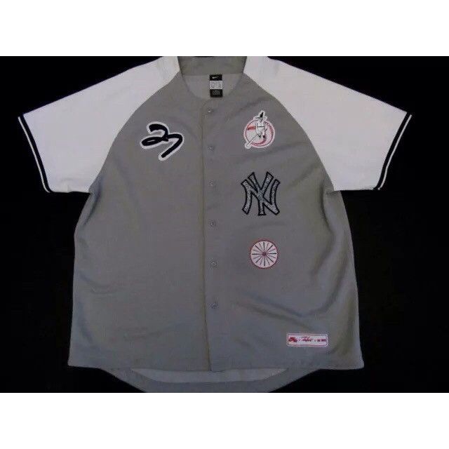 Nike x Futura x Be True New York YANKEES Baseball Sewn XL Jersey