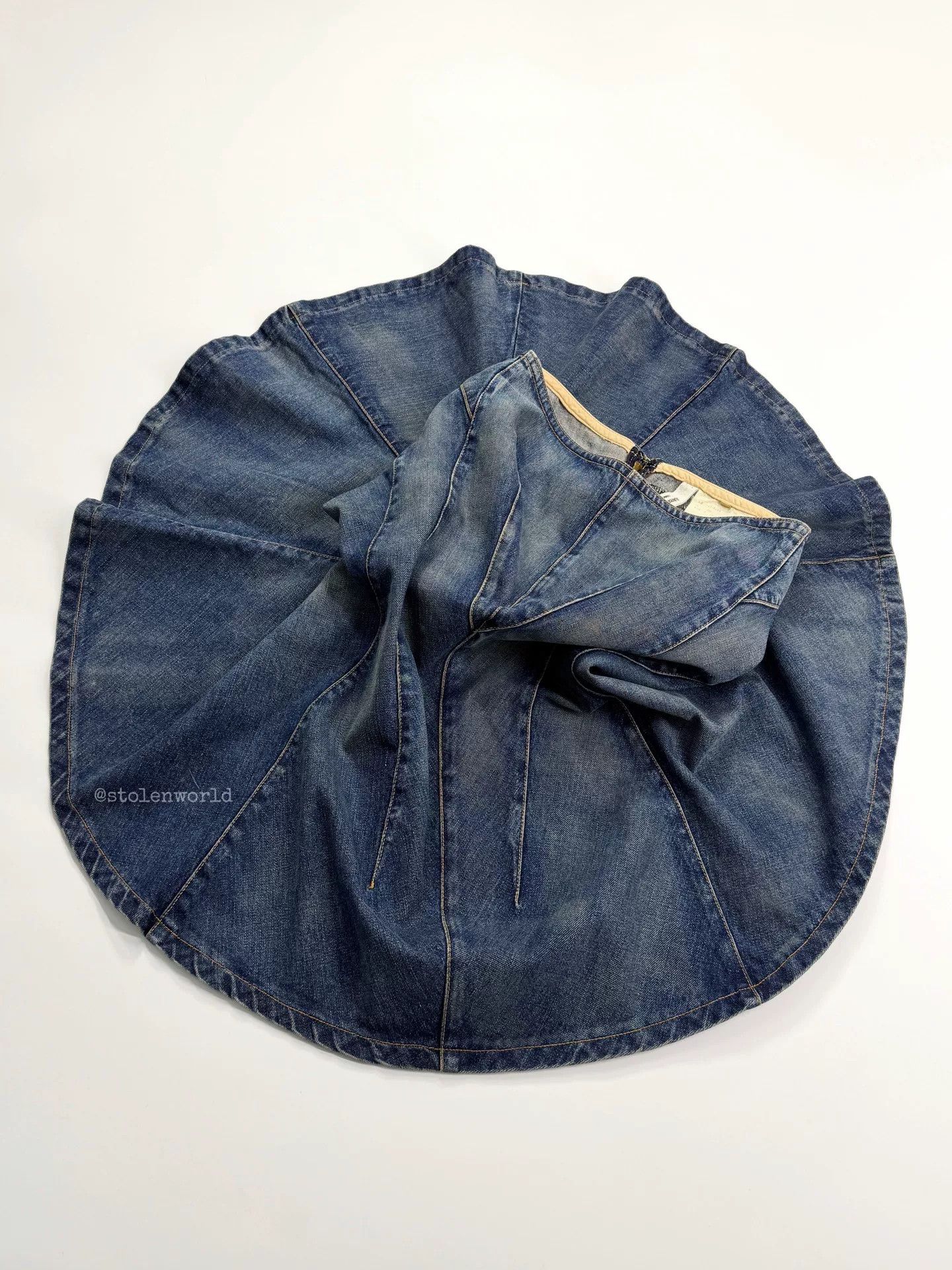 Junya Watanabe deconstructed denim flare skirt by junya watanabe Size 23" - 4 Thumbnail
