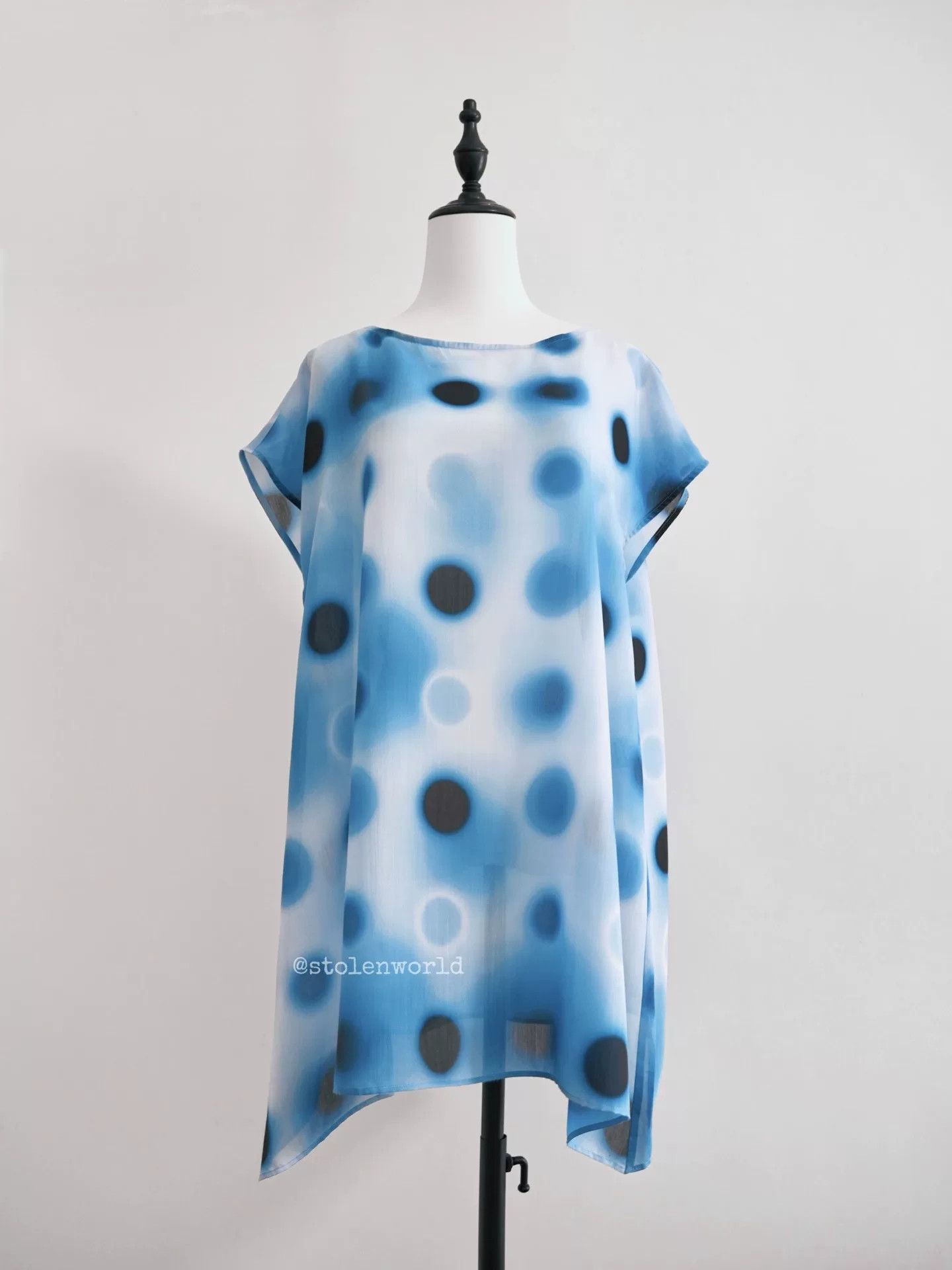 Issey Miyake issey miyake blue polka dot outfit set Size S / US 4 / IT 40 - 6 Thumbnail