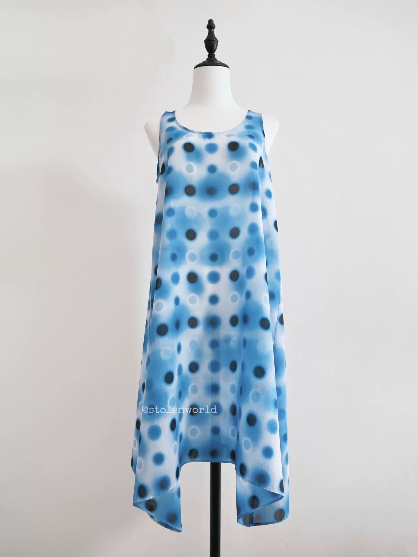 Issey Miyake issey miyake blue polka dot outfit set Size S / US 4 / IT 40 - 4 Thumbnail